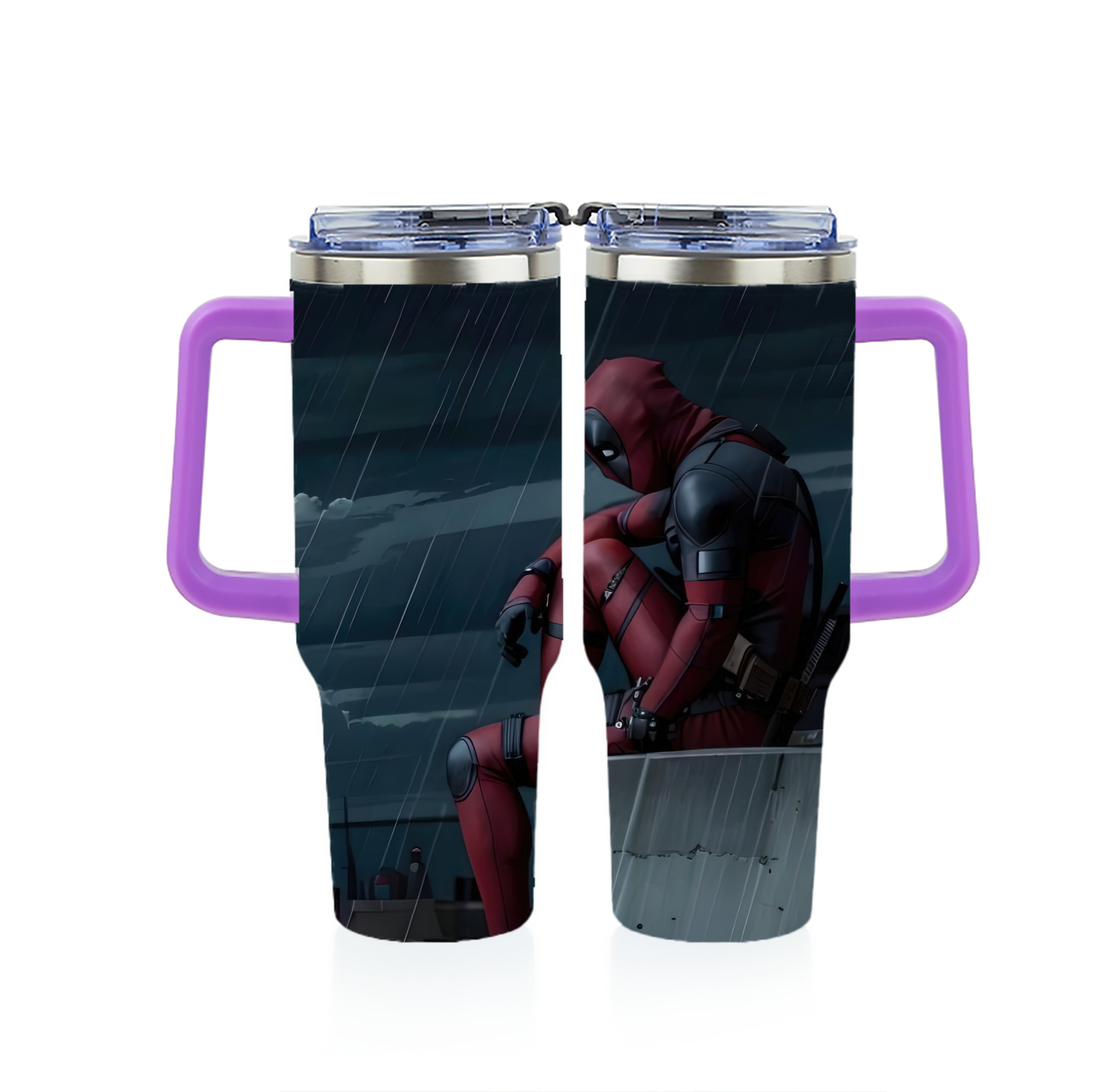（画像用） Deadpool デッドプール 1200ｍLフルプリント車用タンブラー