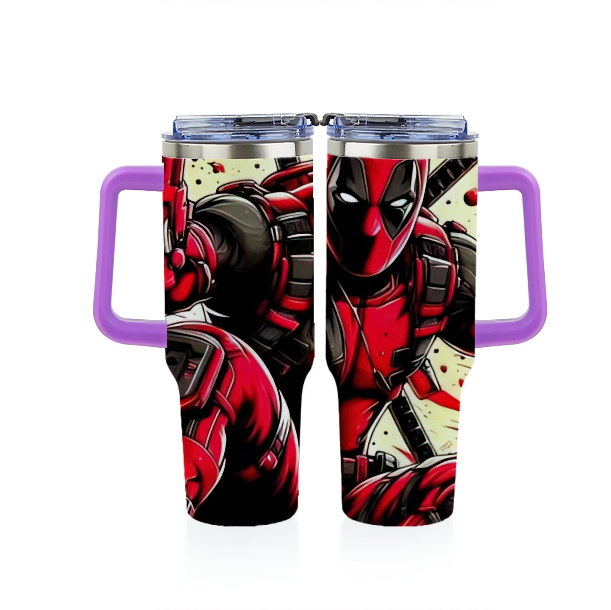 （画像用） Deadpool デッドプール 1200ｍLフルプリント車用タンブラー