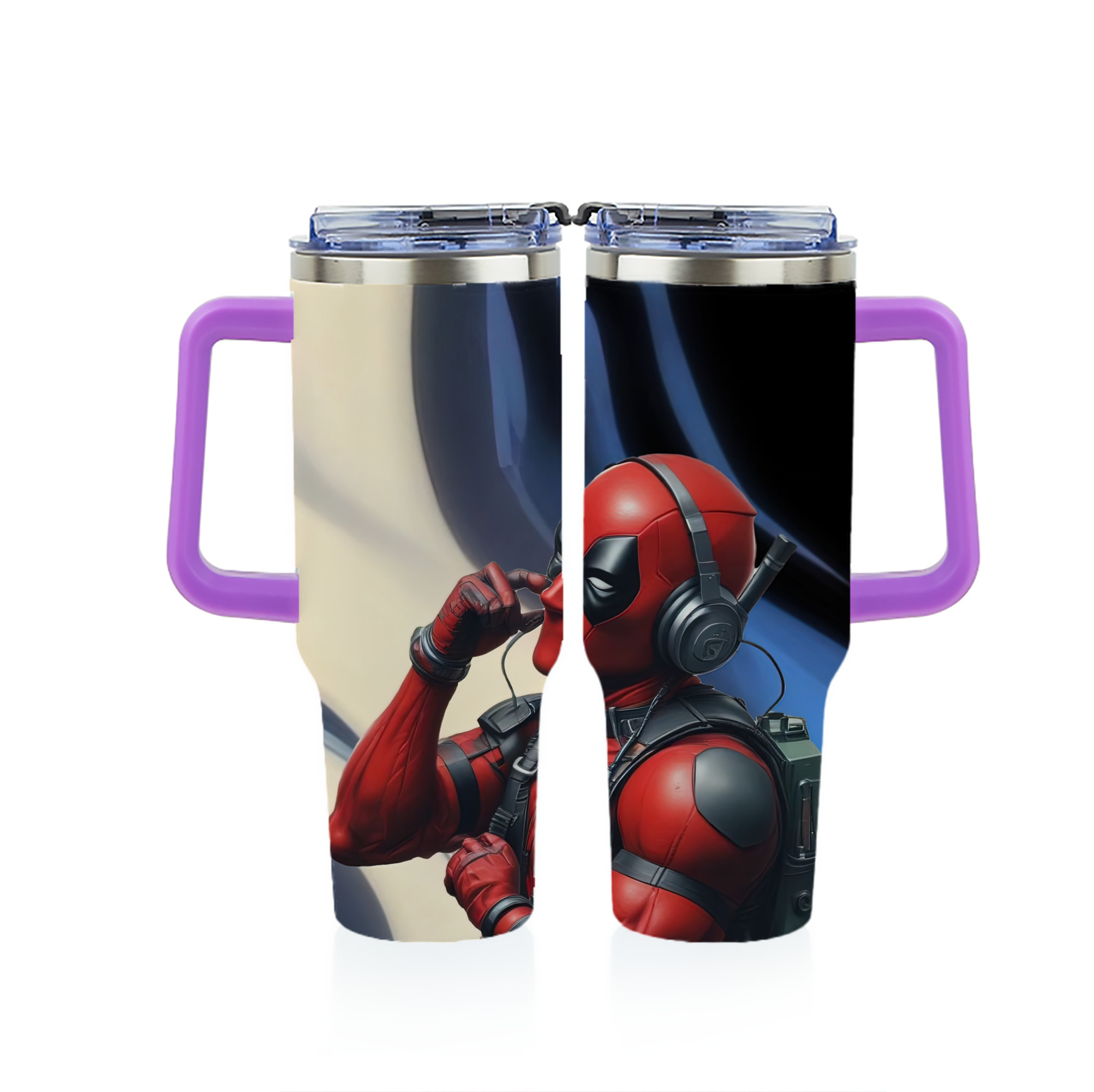 （画像用） Deadpool デッドプール 1200ｍLフルプリント車用タンブラー