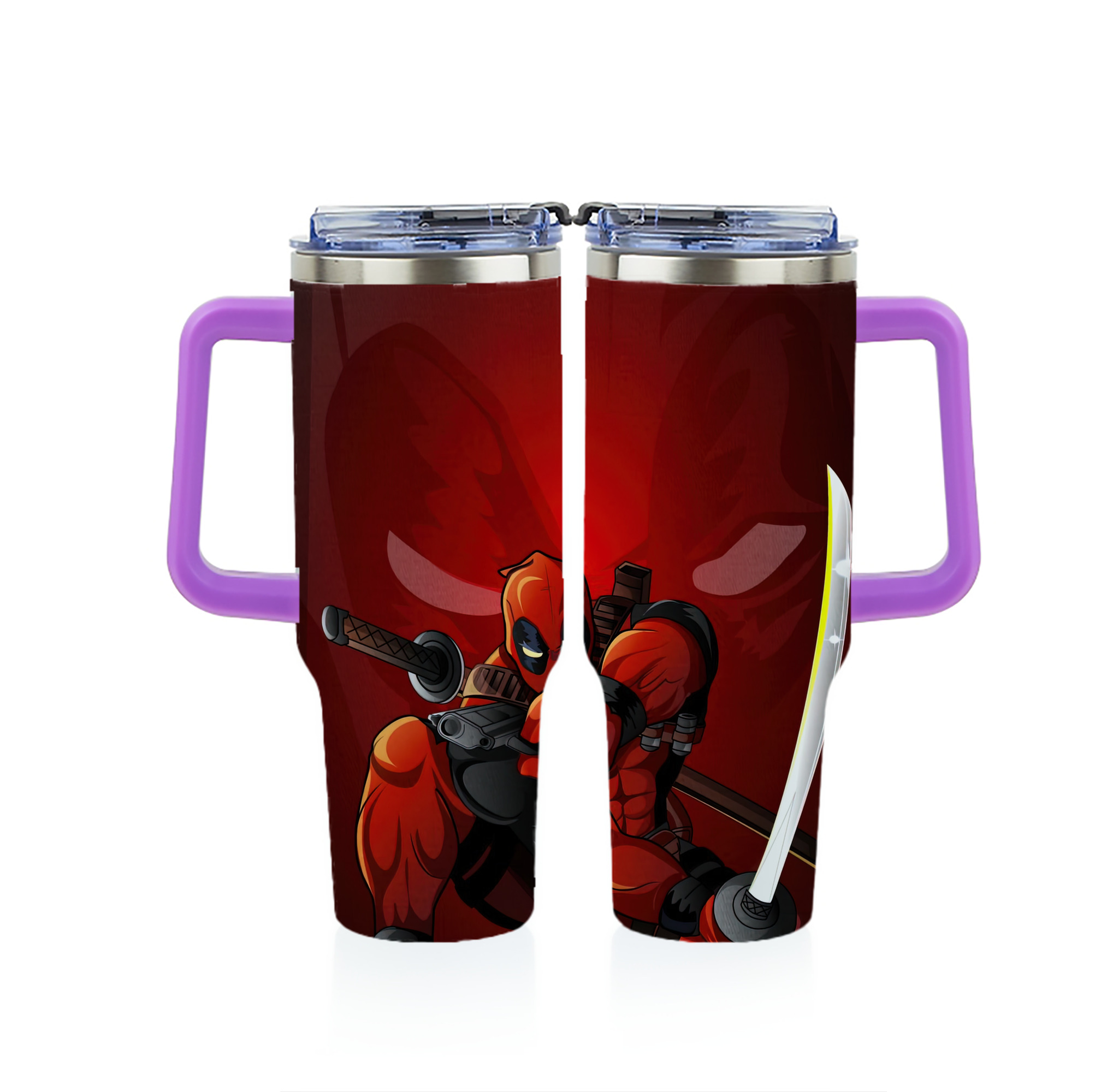 （画像用） Deadpool デッドプール 1200ｍLフルプリント車用タンブラー