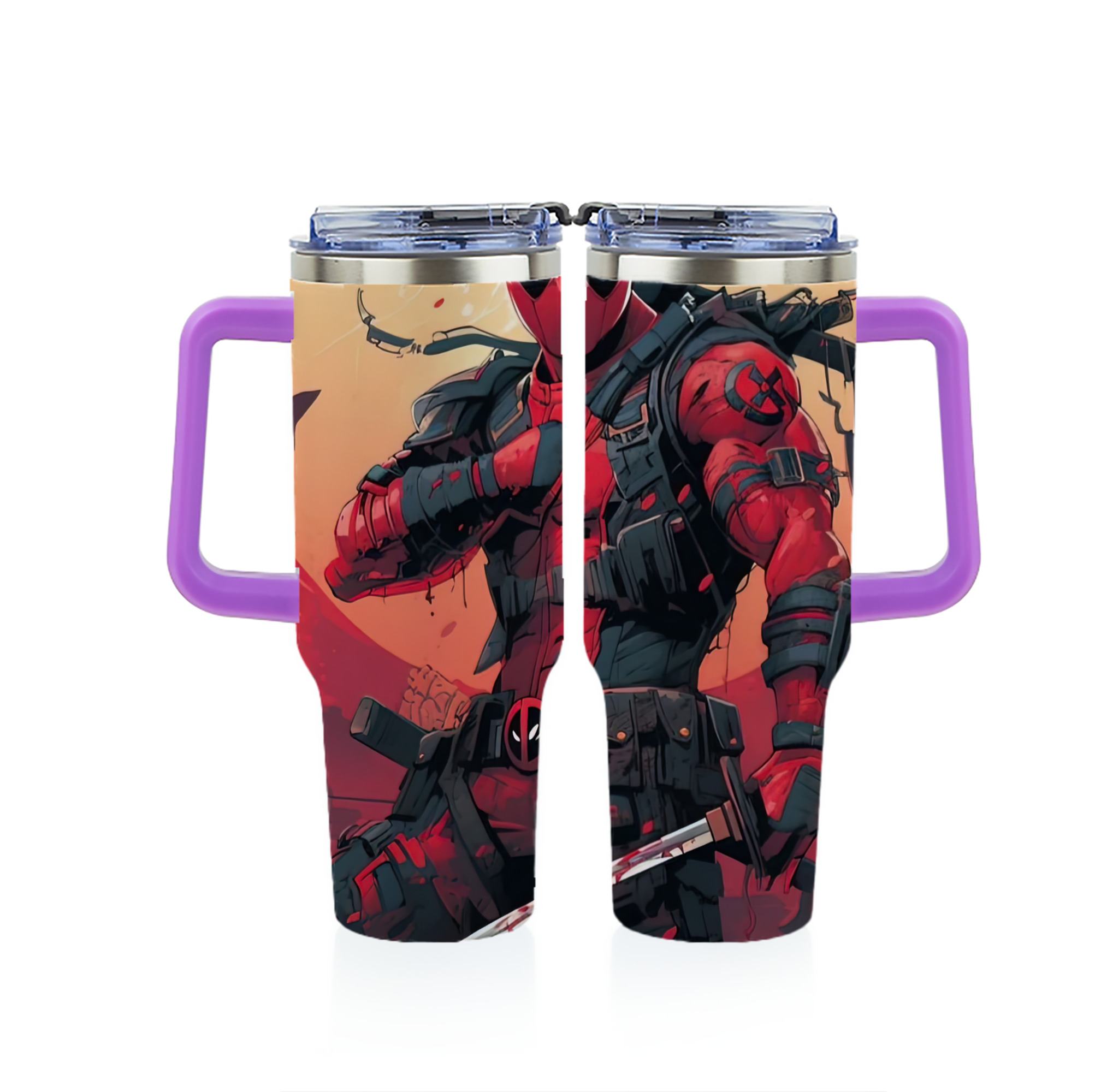 （画像用） Deadpool デッドプール 1200ｍLフルプリント車用タンブラー