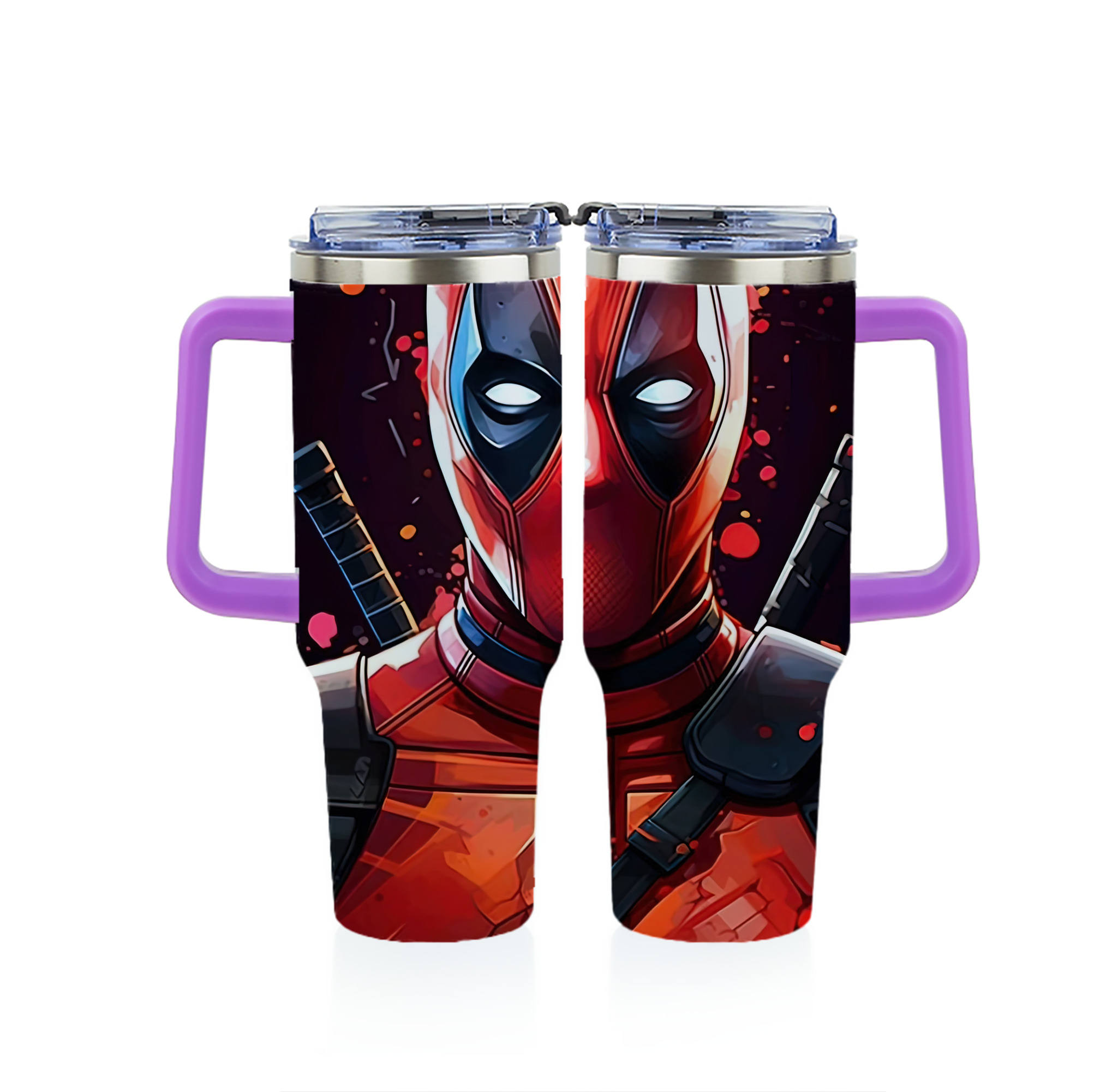 （画像用） Deadpool デッドプール 1200ｍLフルプリント車用タンブラー