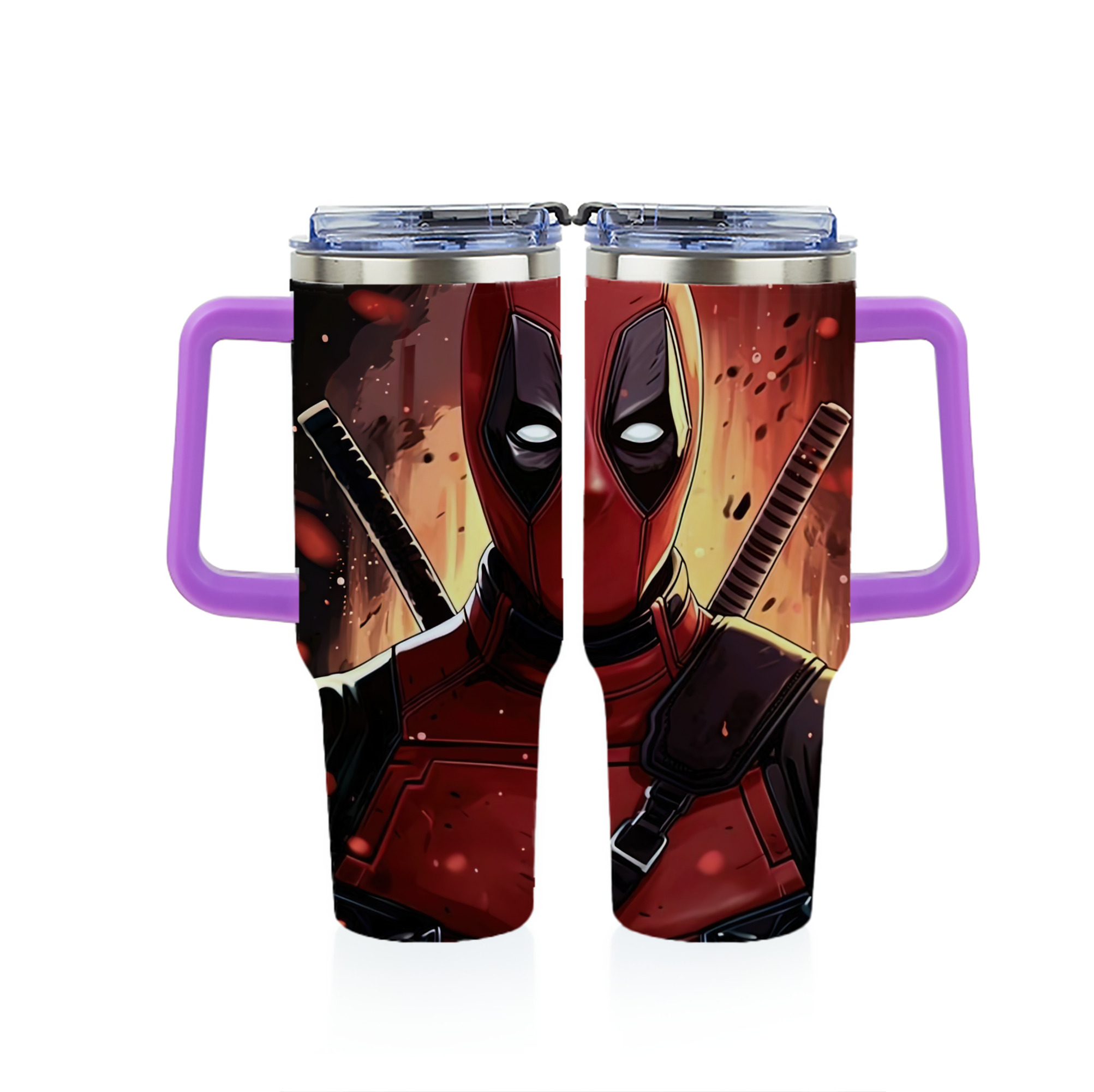 （画像用） Deadpool デッドプール 1200ｍLフルプリント車用タンブラー