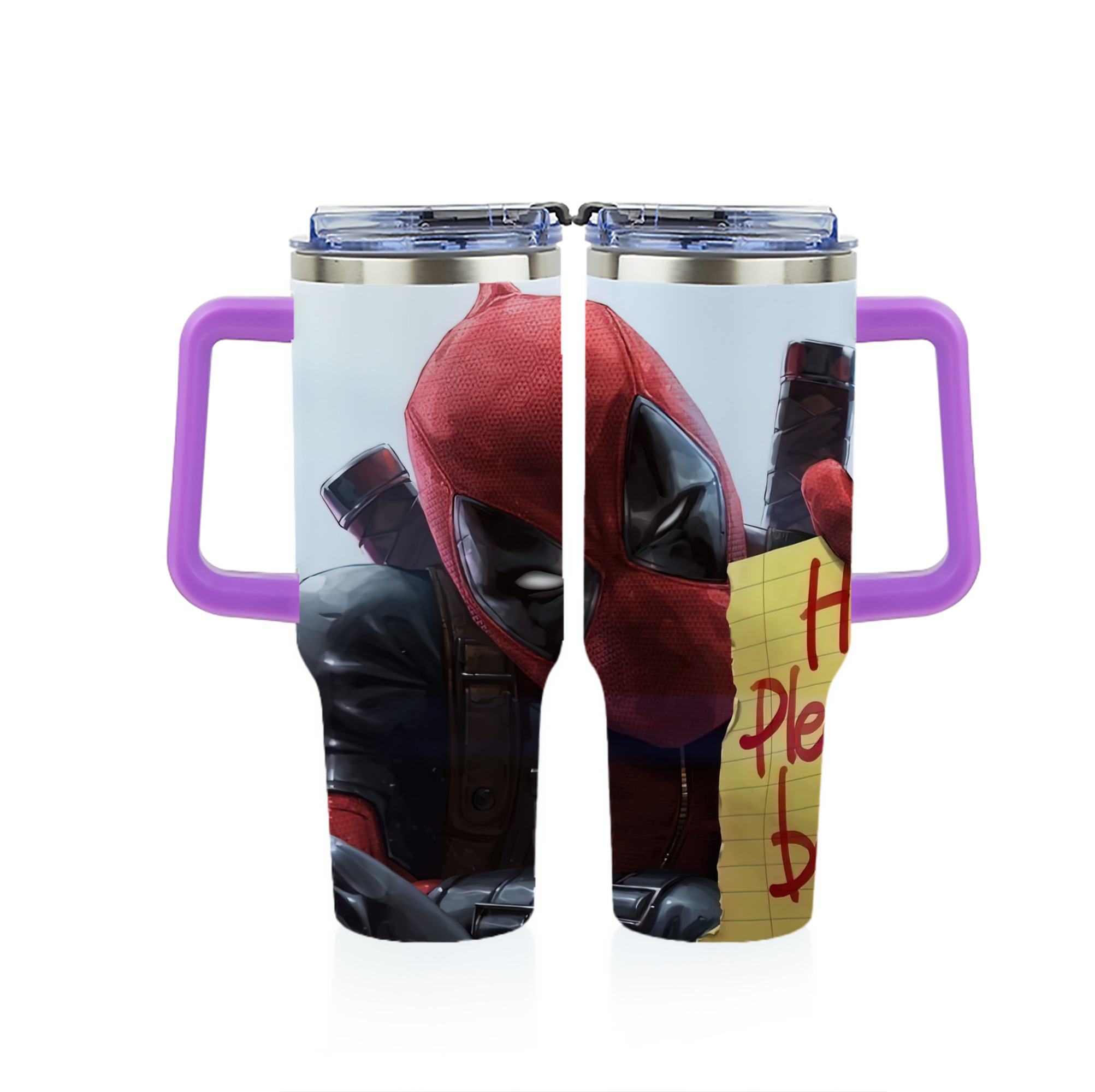 （画像用） Deadpool デッドプール 1200ｍLフルプリント車用タンブラー