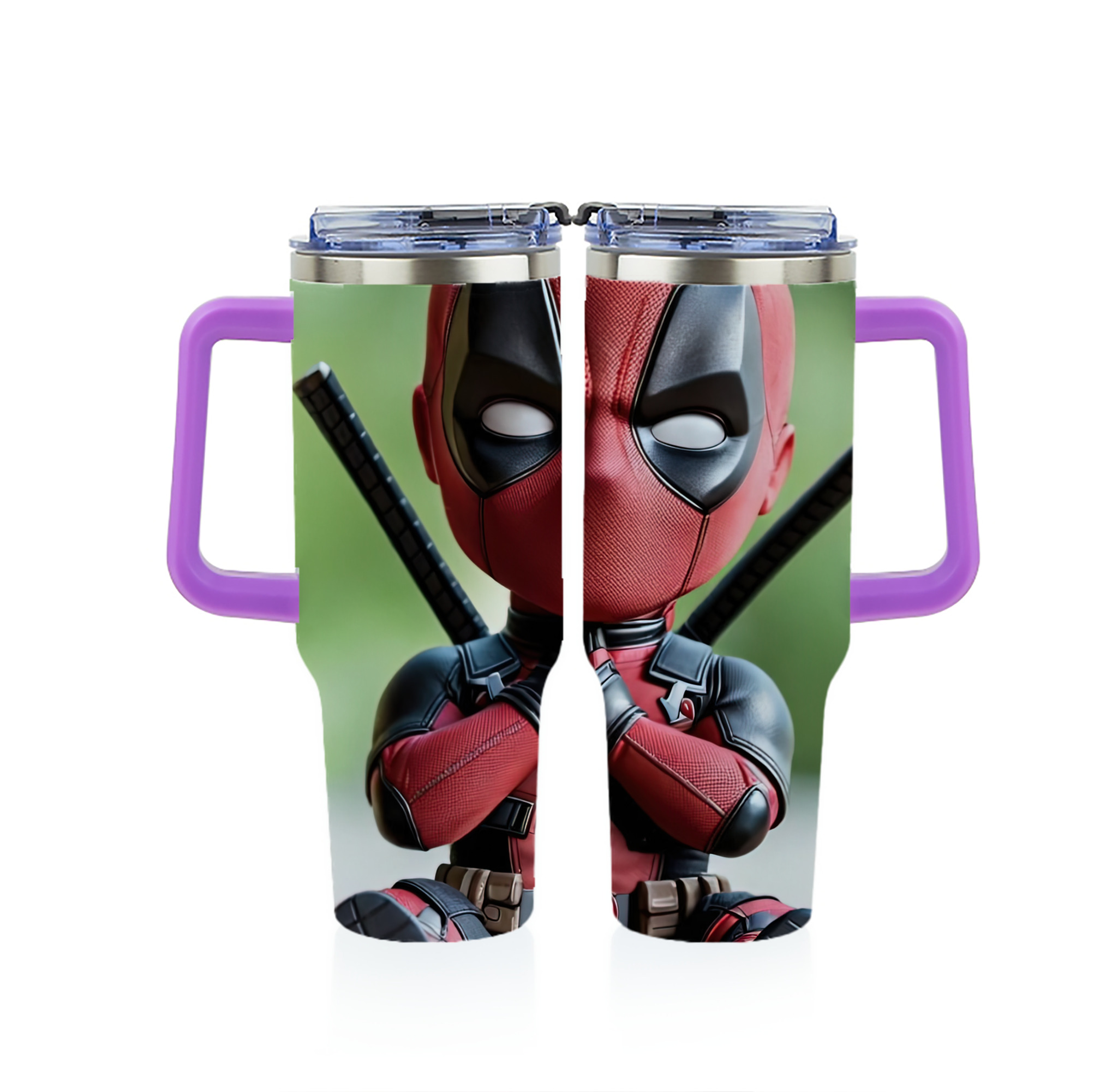 （画像用） Deadpool デッドプール 1200ｍLフルプリント車用タンブラー