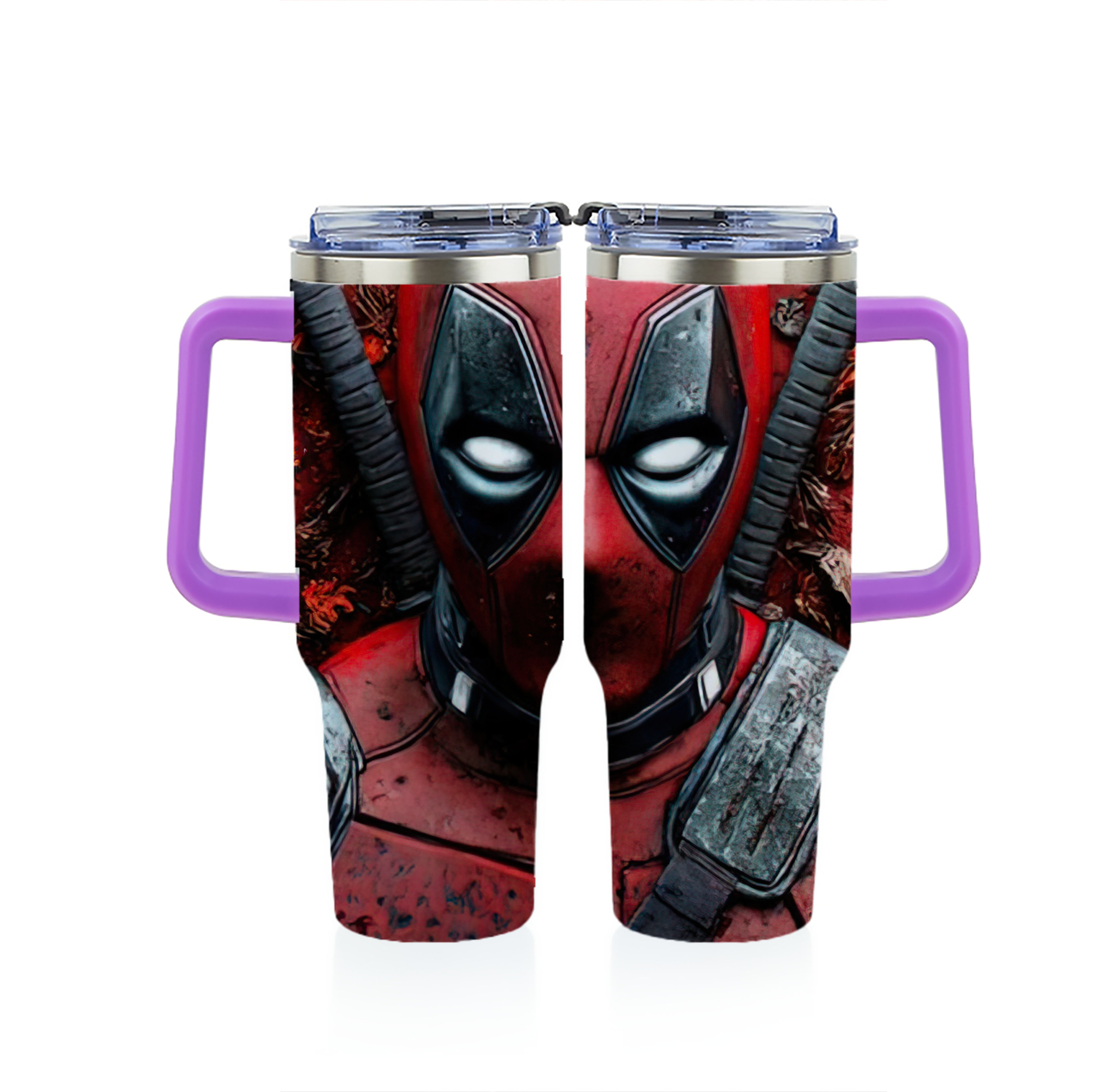 （画像用） Deadpool デッドプール 1200ｍLフルプリント車用タンブラー
