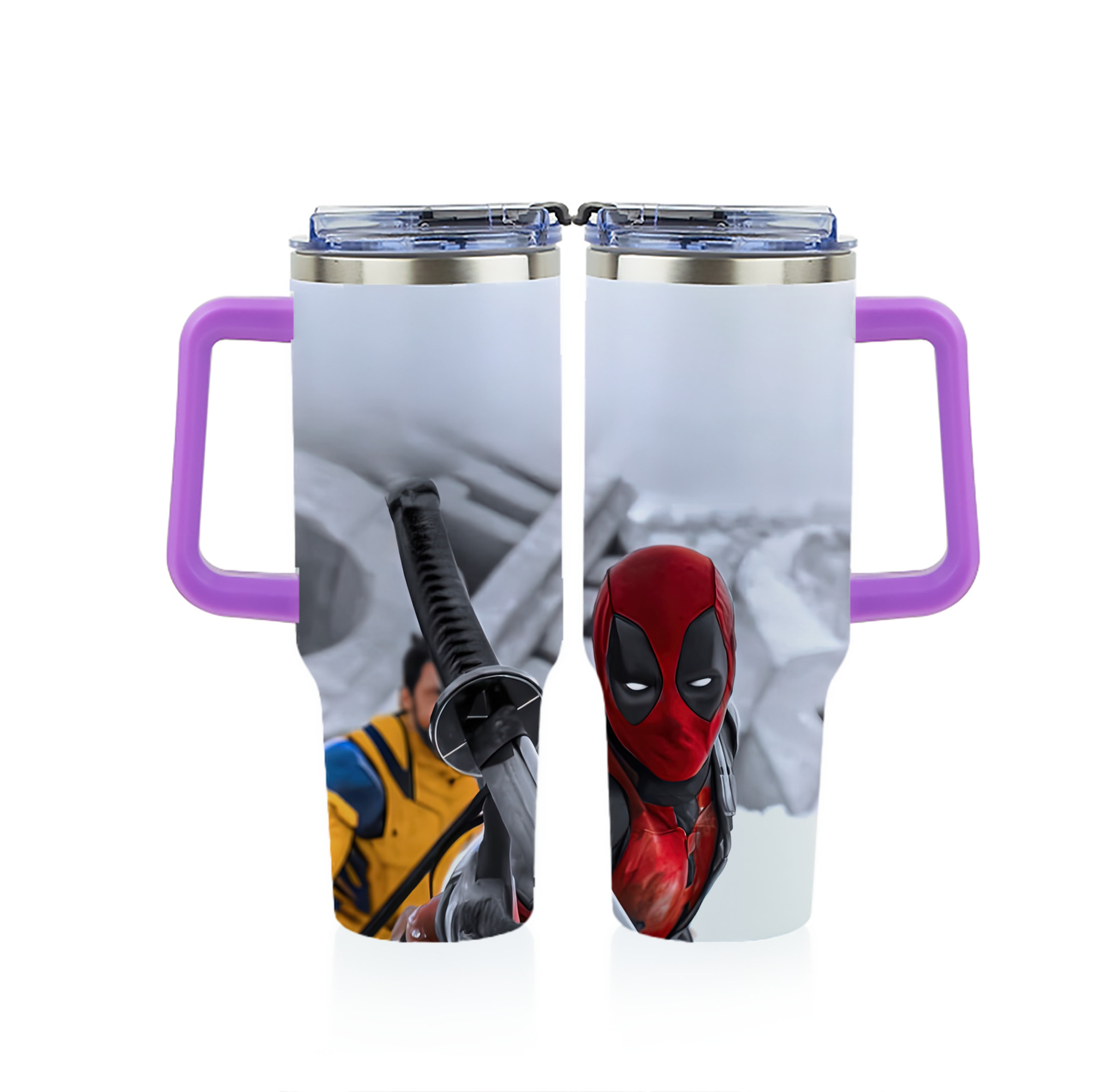 （画像用） Deadpool デッドプール 1200ｍLフルプリント車用タンブラー