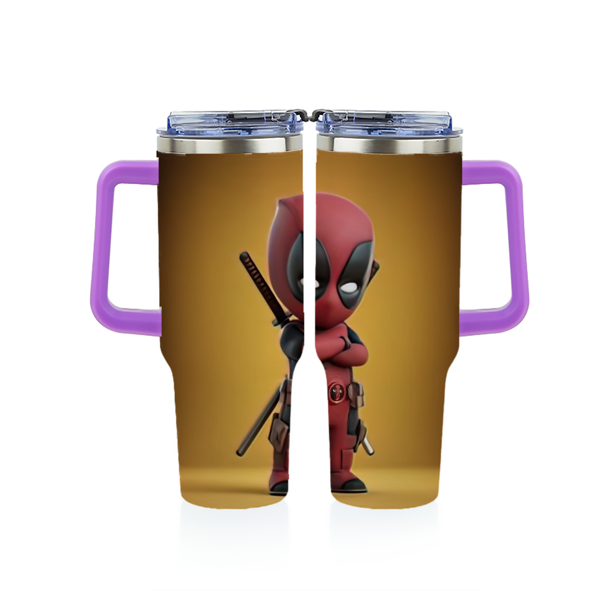 （画像用） Deadpool デッドプール 1200ｍLフルプリント車用タンブラー