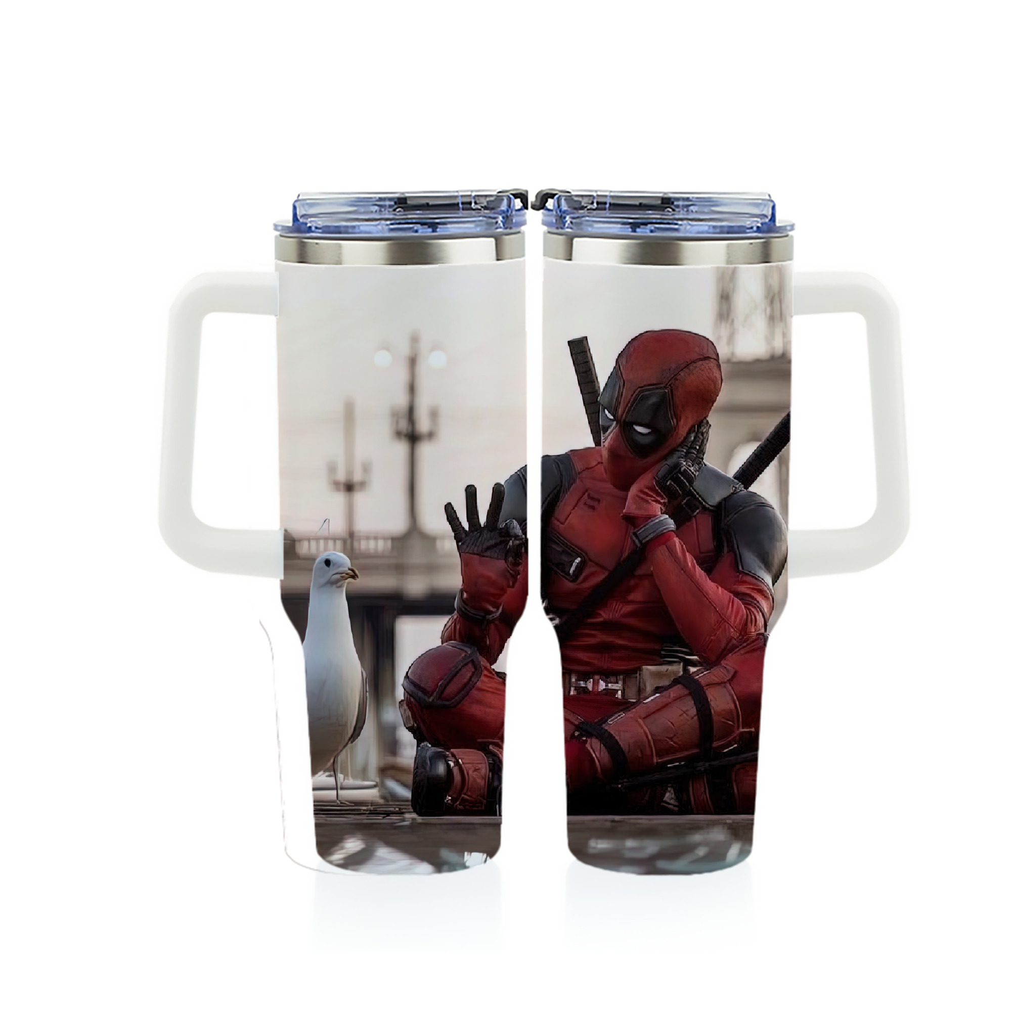 （画像用） Deadpool デッドプール 1200ｍLフルプリント車用タンブラー