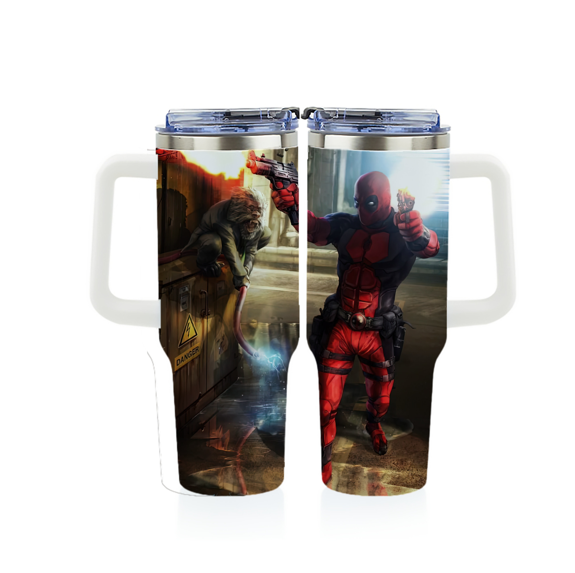 （画像用） Deadpool デッドプール 1200ｍLフルプリント車用タンブラー