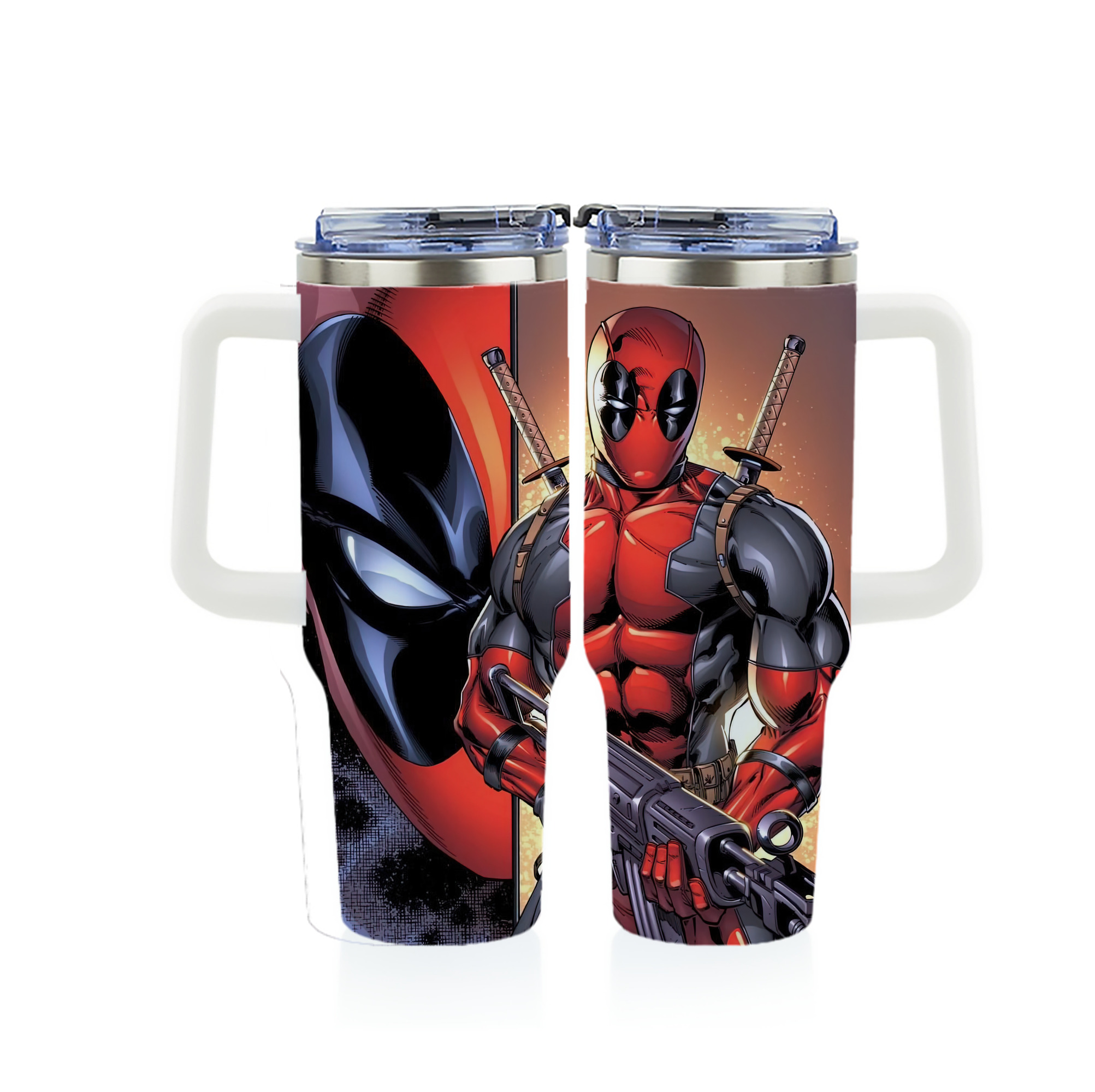 （画像用） Deadpool デッドプール 1200ｍLフルプリント車用タンブラー