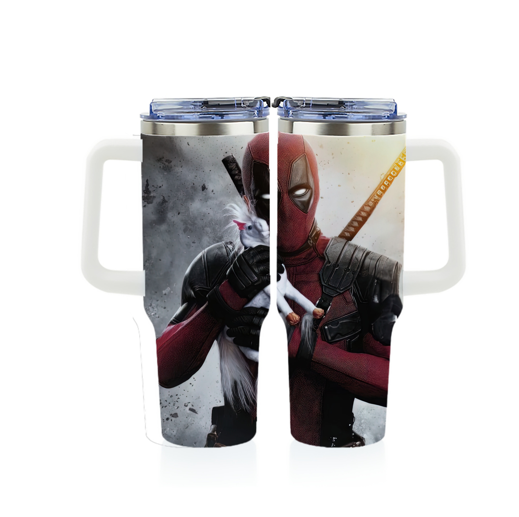 （画像用） Deadpool デッドプール 1200ｍLフルプリント車用タンブラー