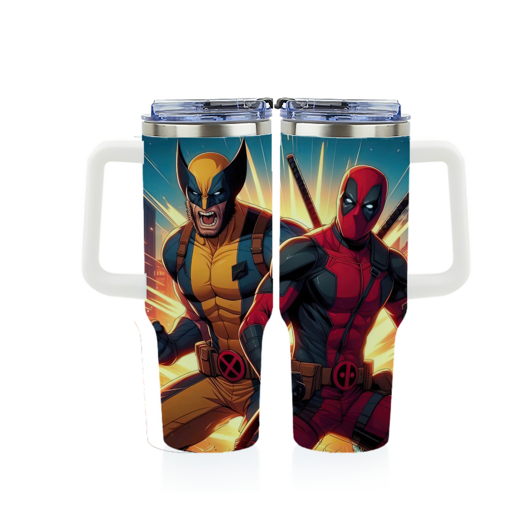（画像用） Deadpool デッドプール 1200ｍLフルプリント車用タンブラー