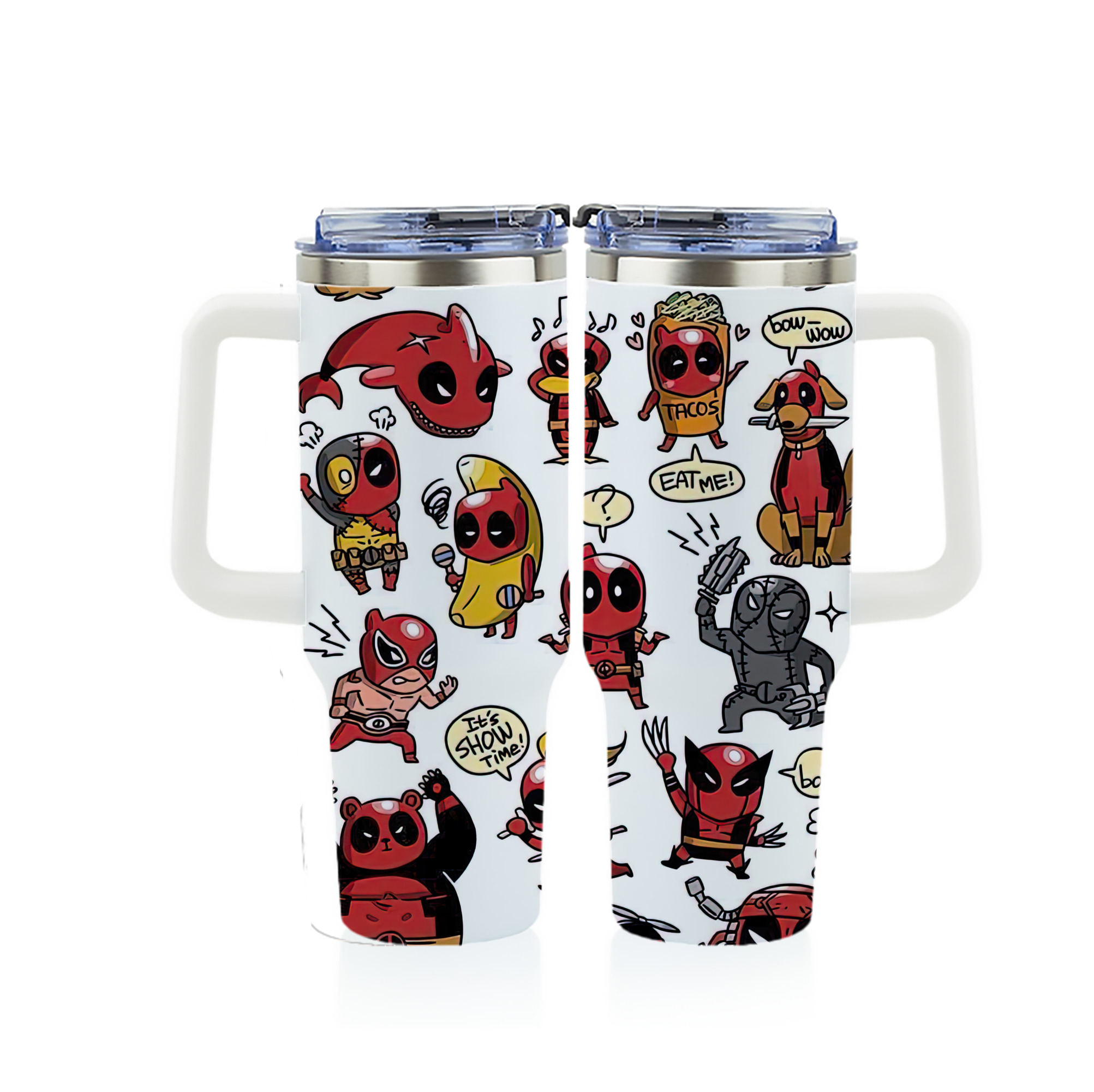 （画像用） Deadpool デッドプール 1200ｍLフルプリント車用タンブラー