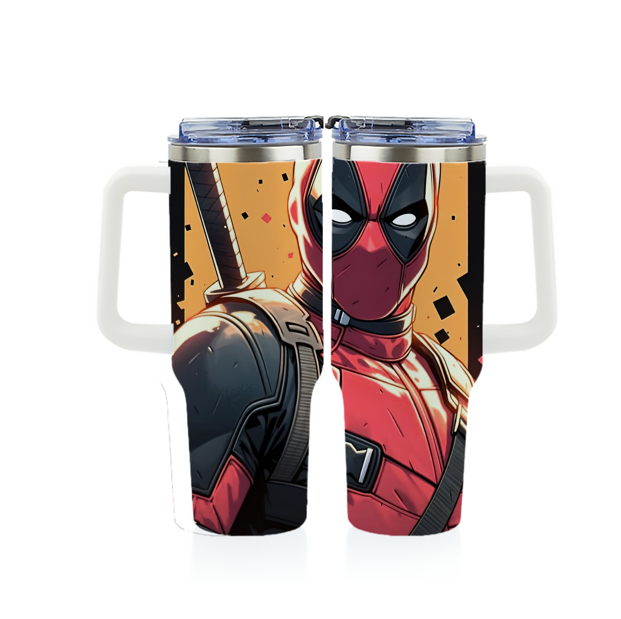 （画像用） Deadpool デッドプール 1200ｍLフルプリント車用タンブラー