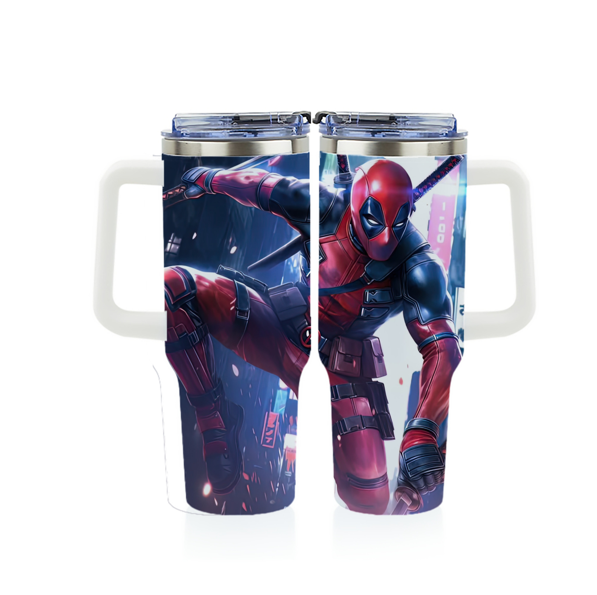 （画像用） Deadpool デッドプール 1200ｍLフルプリント車用タンブラー