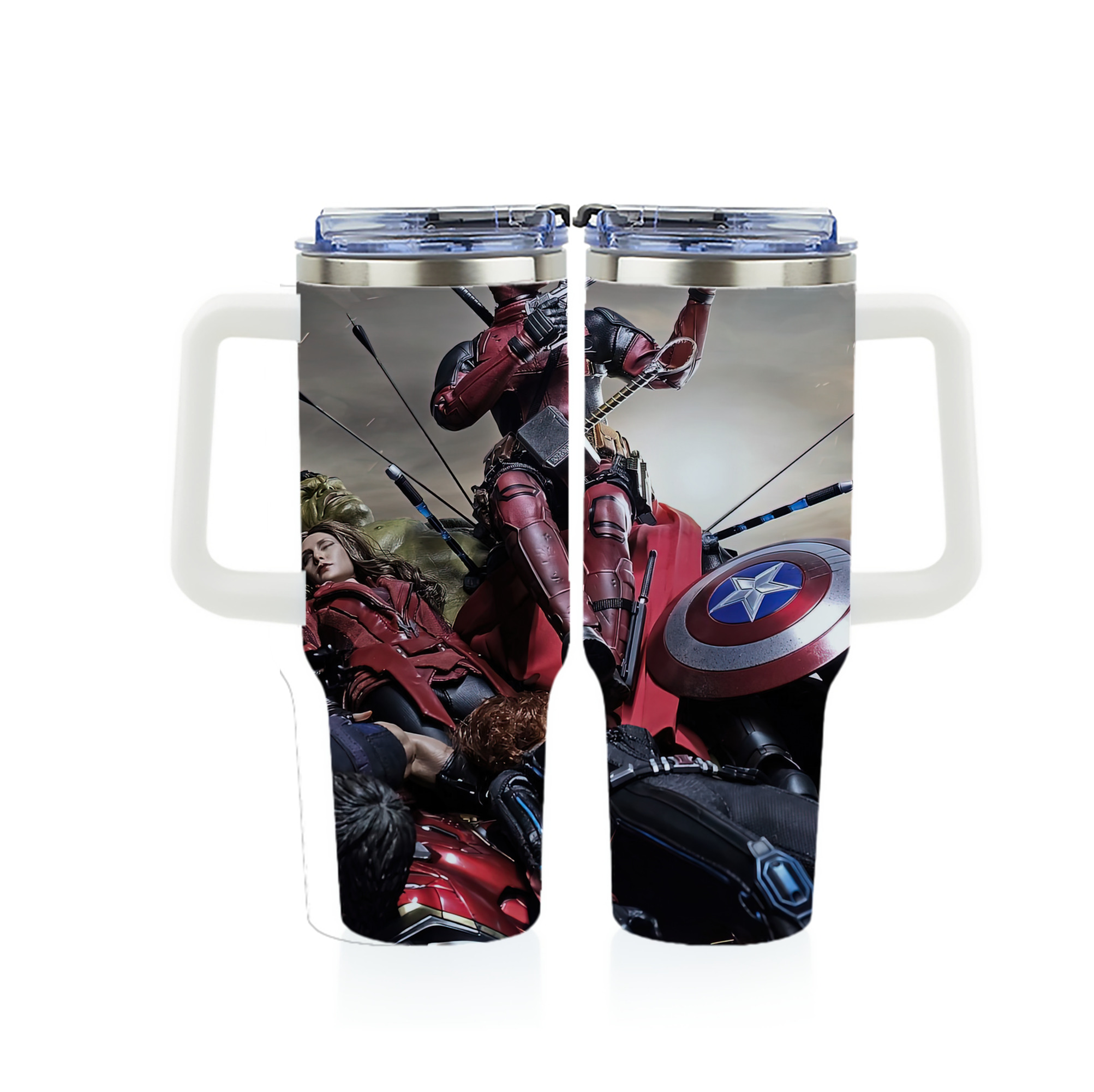 （画像用） Deadpool デッドプール 1200ｍLフルプリント車用タンブラー