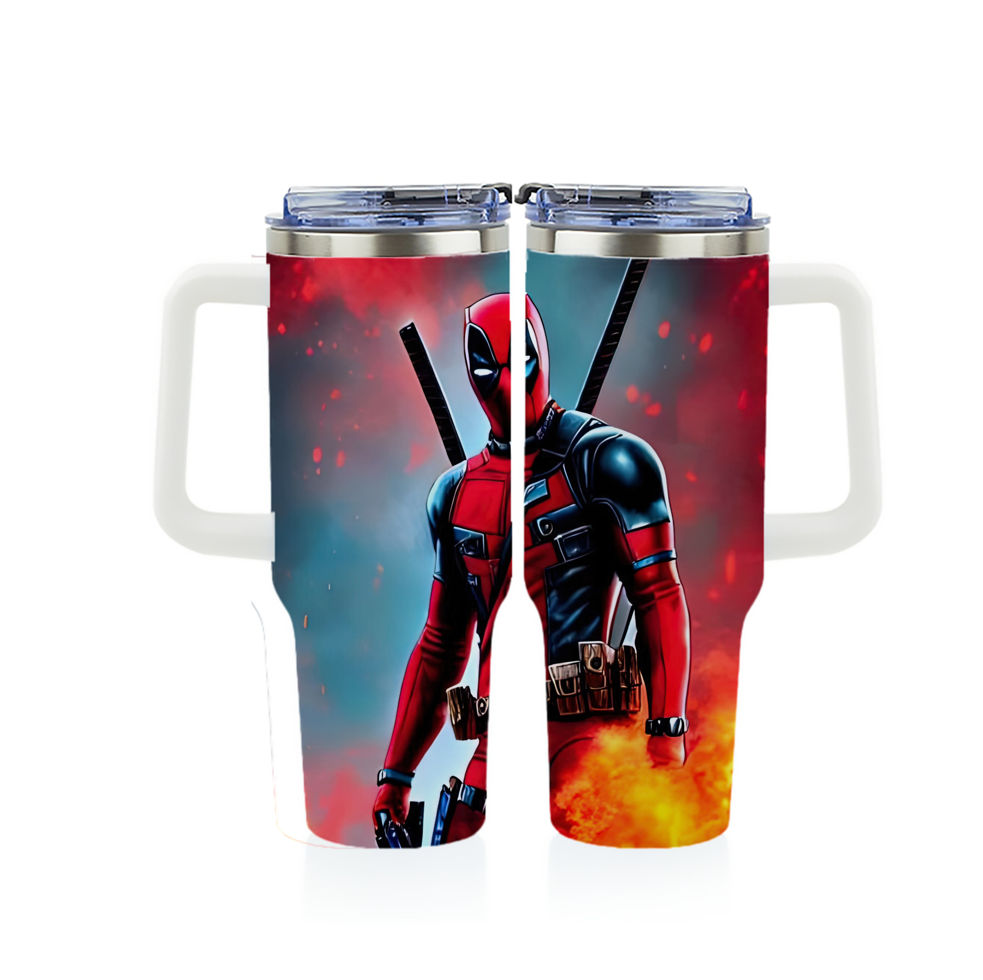 （画像用） Deadpool デッドプール 1200ｍLフルプリント車用タンブラー