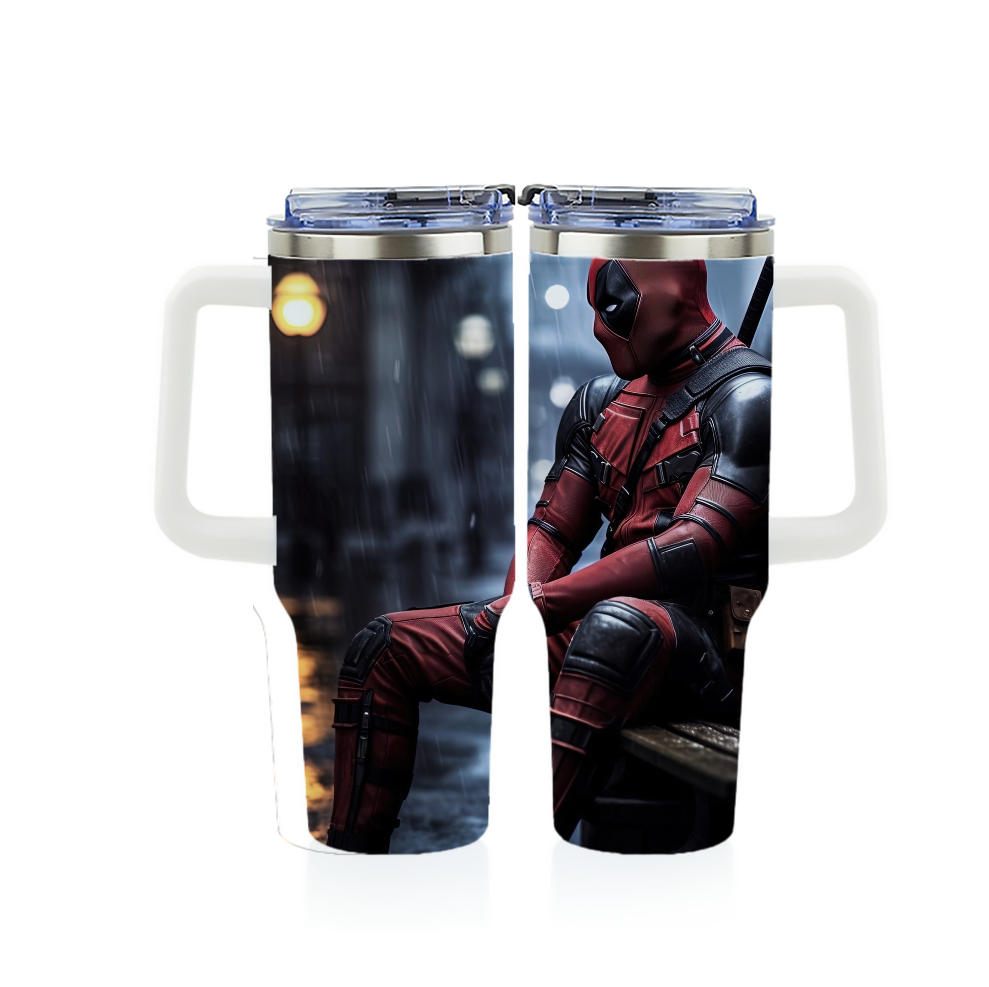 （画像用） Deadpool デッドプール 1200ｍLフルプリント車用タンブラー