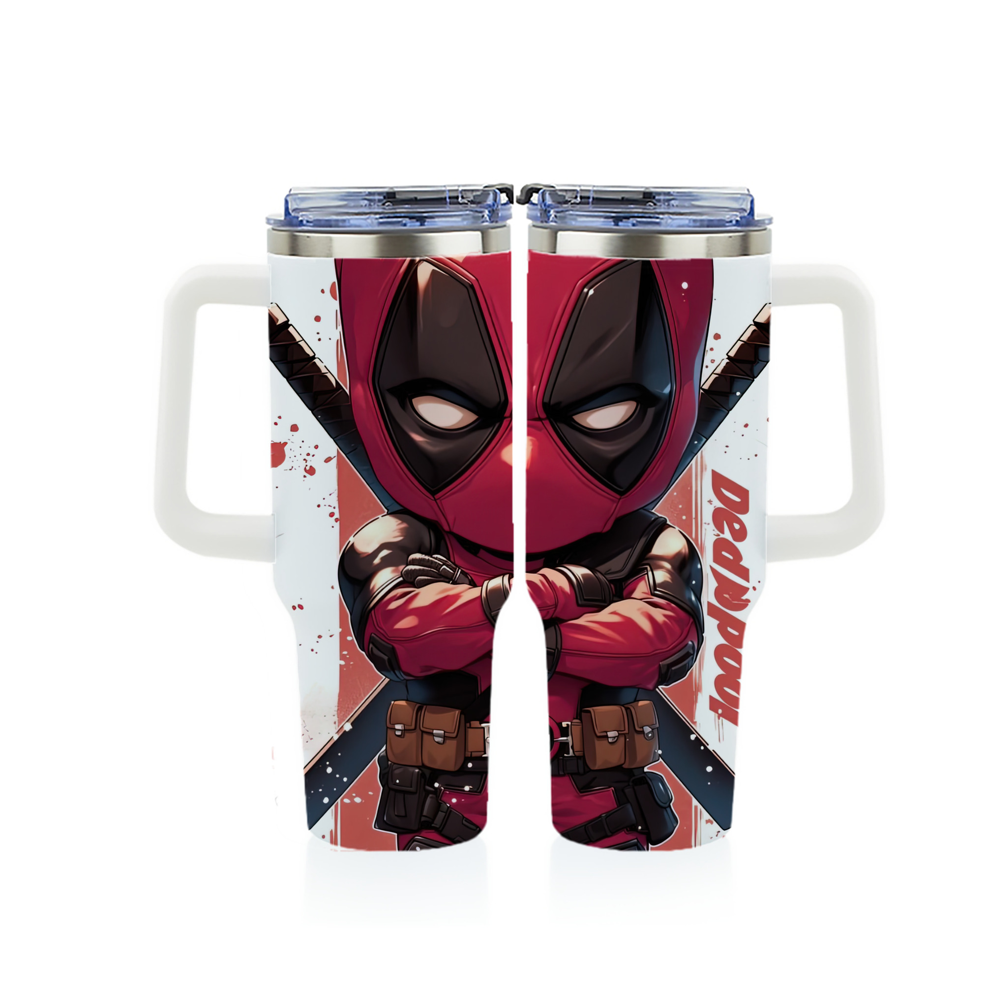 （画像用） Deadpool デッドプール 1200ｍLフルプリント車用タンブラー