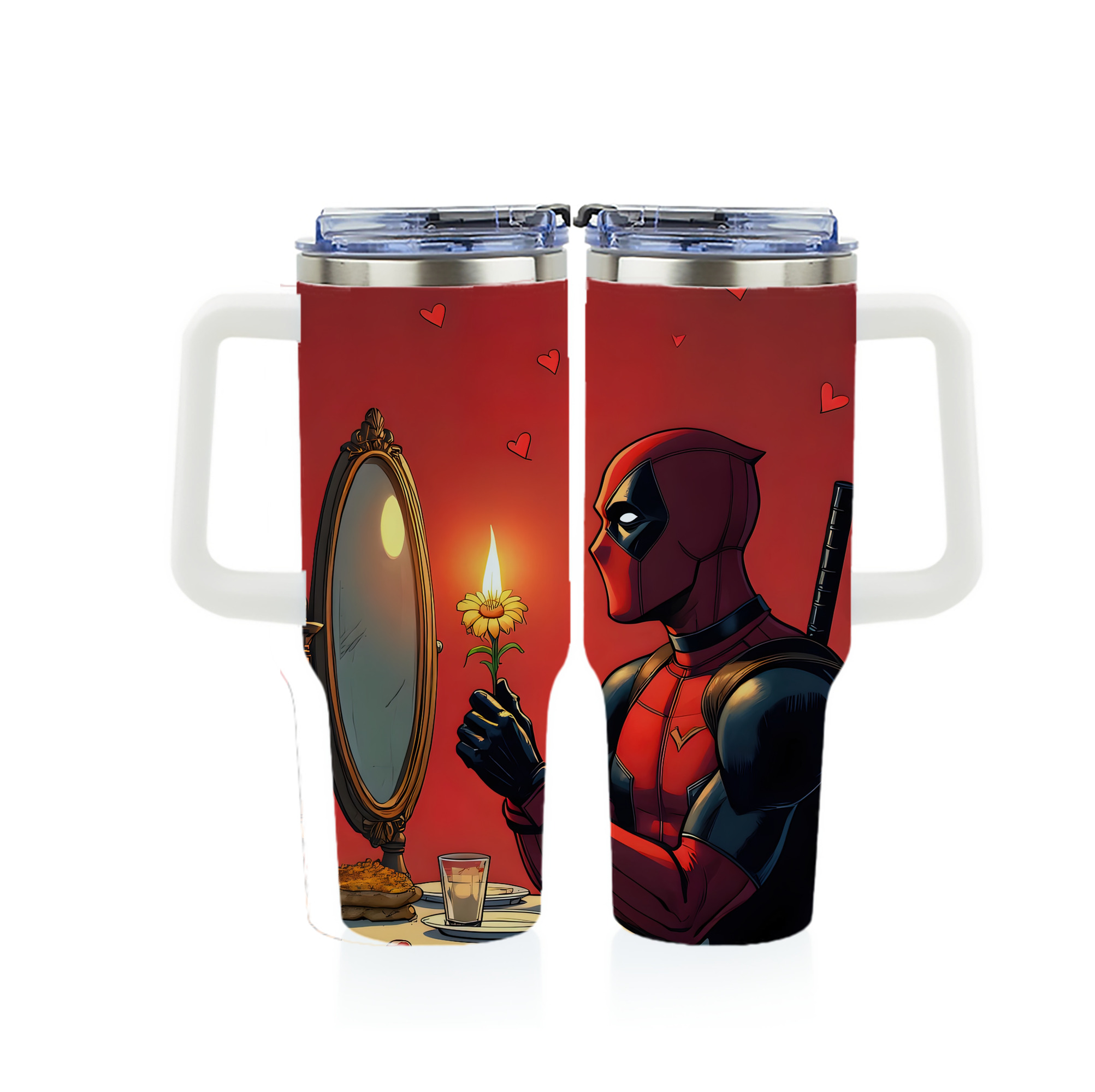 （画像用） Deadpool デッドプール 1200ｍLフルプリント車用タンブラー
