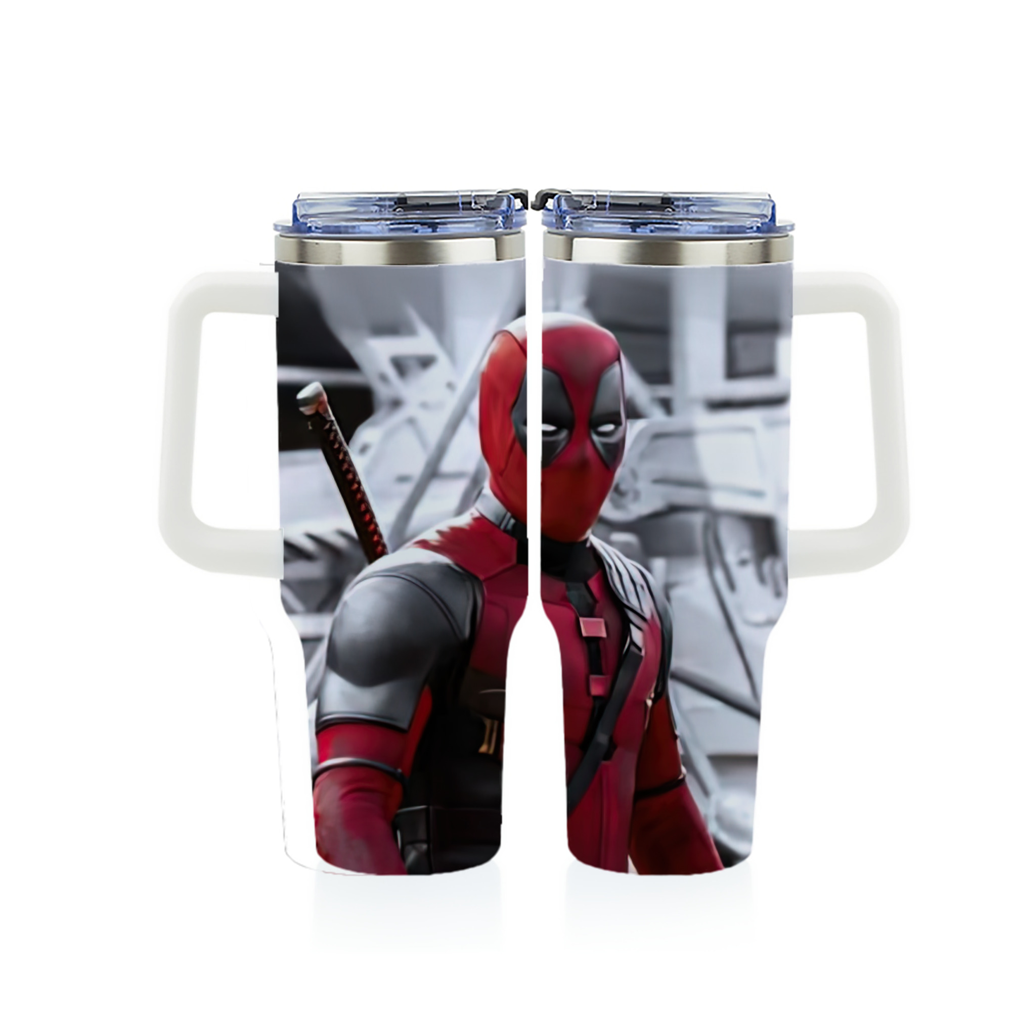 （画像用） Deadpool デッドプール 1200ｍLフルプリント車用タンブラー