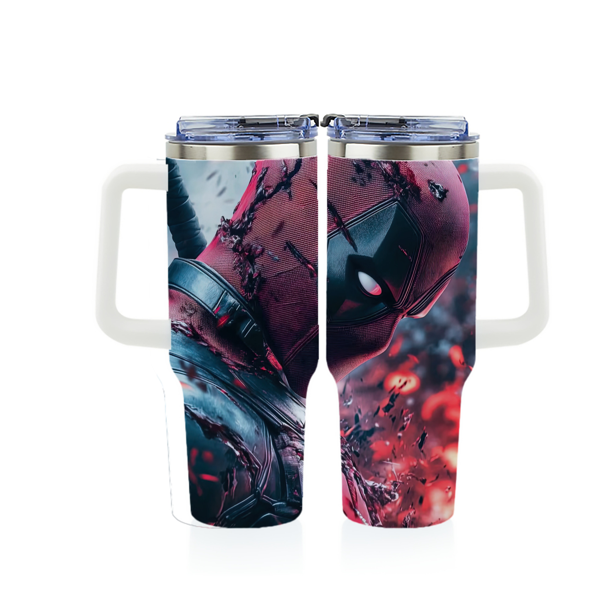 （画像用） Deadpool デッドプール 1200ｍLフルプリント車用タンブラー