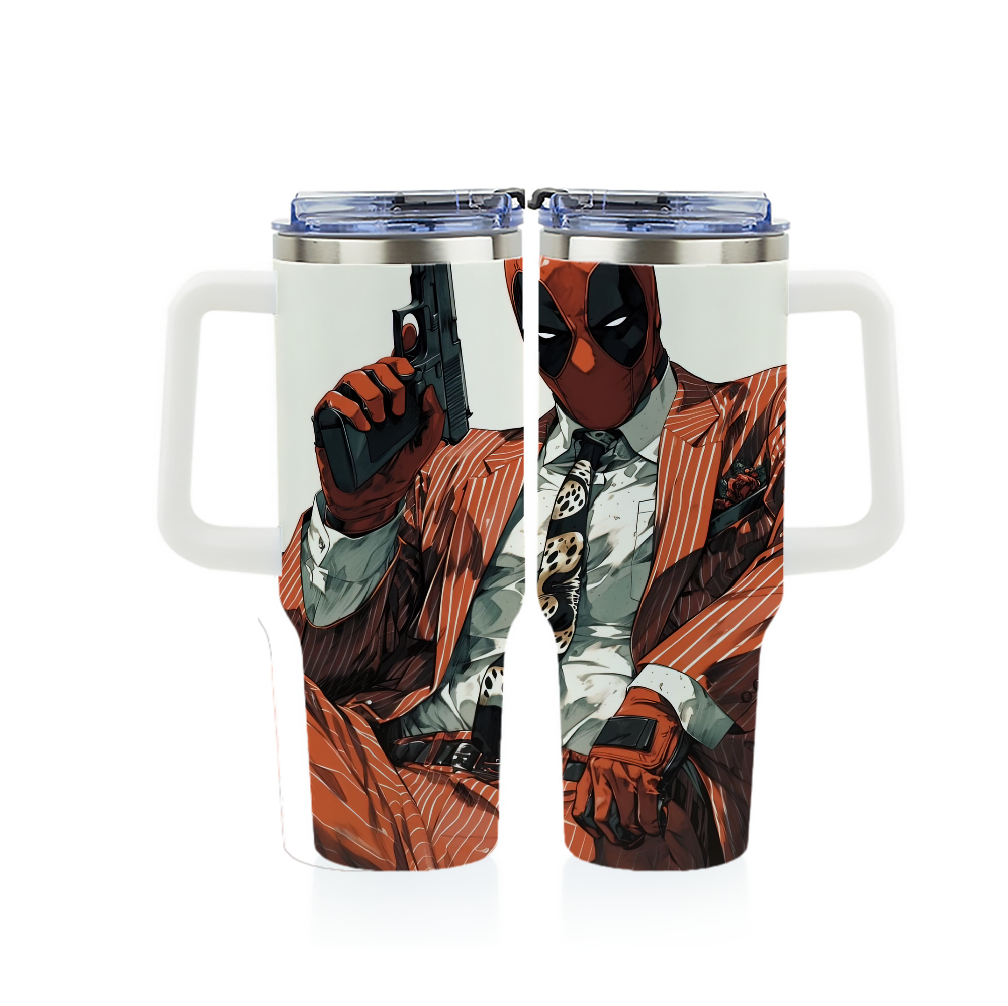 （画像用） Deadpool デッドプール 1200ｍLフルプリント車用タンブラー