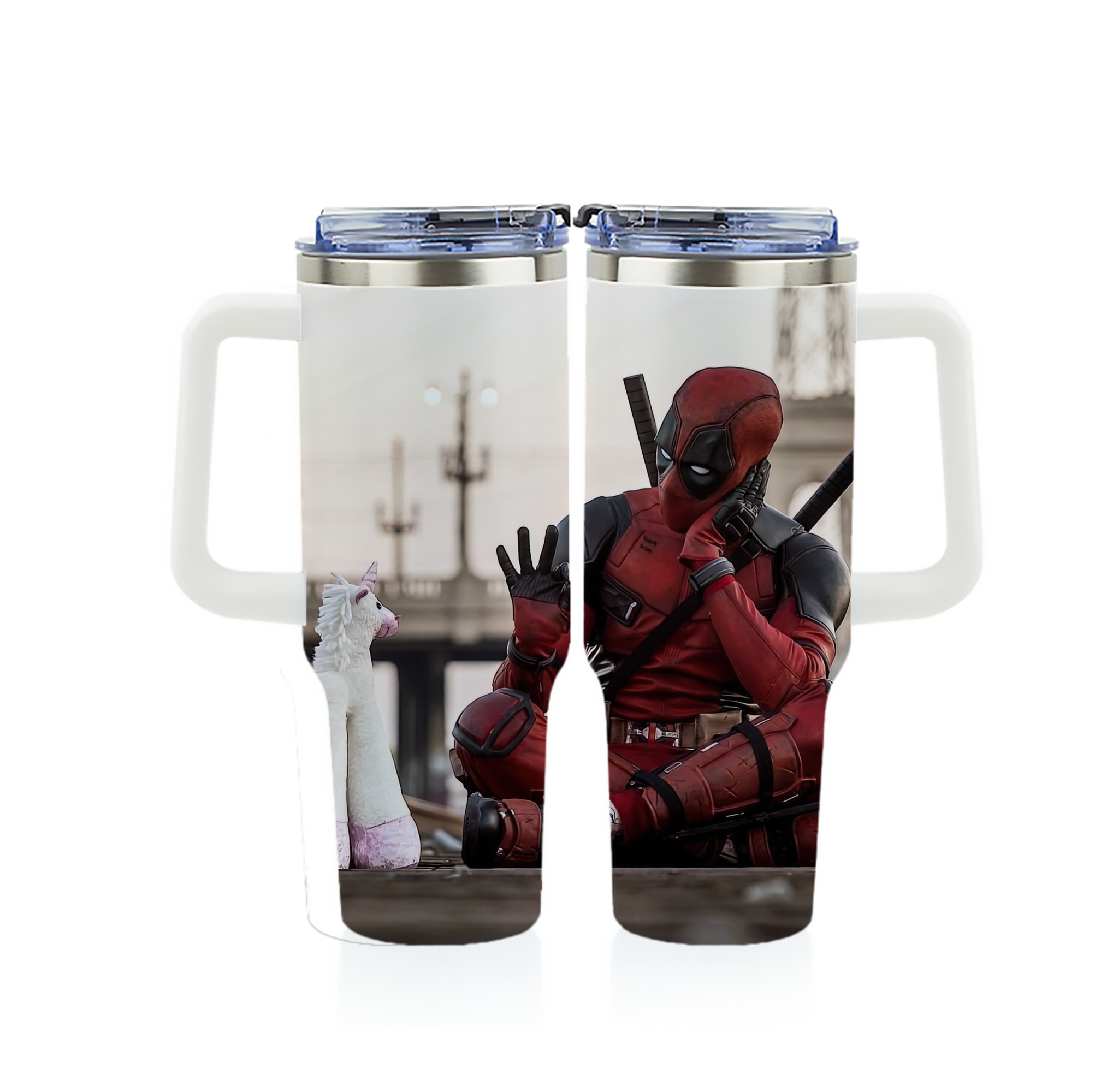 （画像用） Deadpool デッドプール 1200ｍLフルプリント車用タンブラー