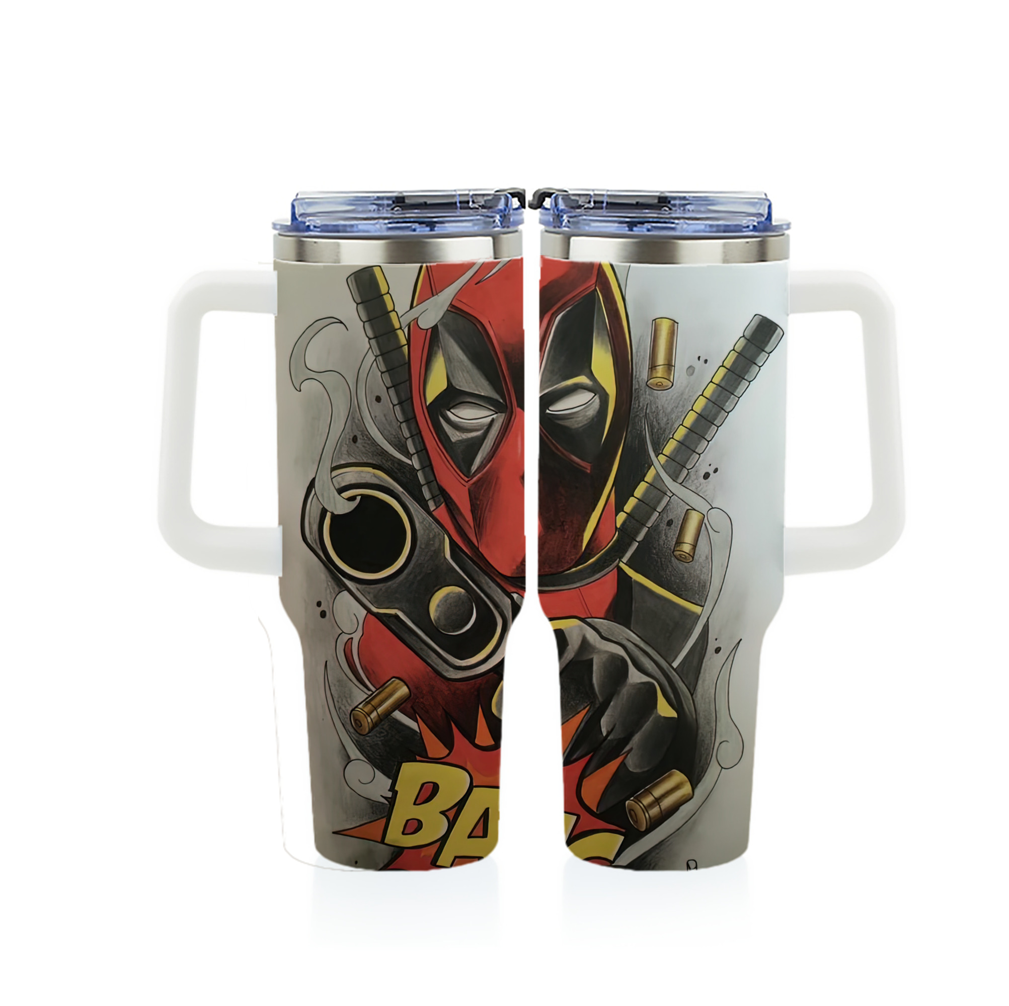 （画像用） Deadpool デッドプール 1200ｍLフルプリント車用タンブラー
