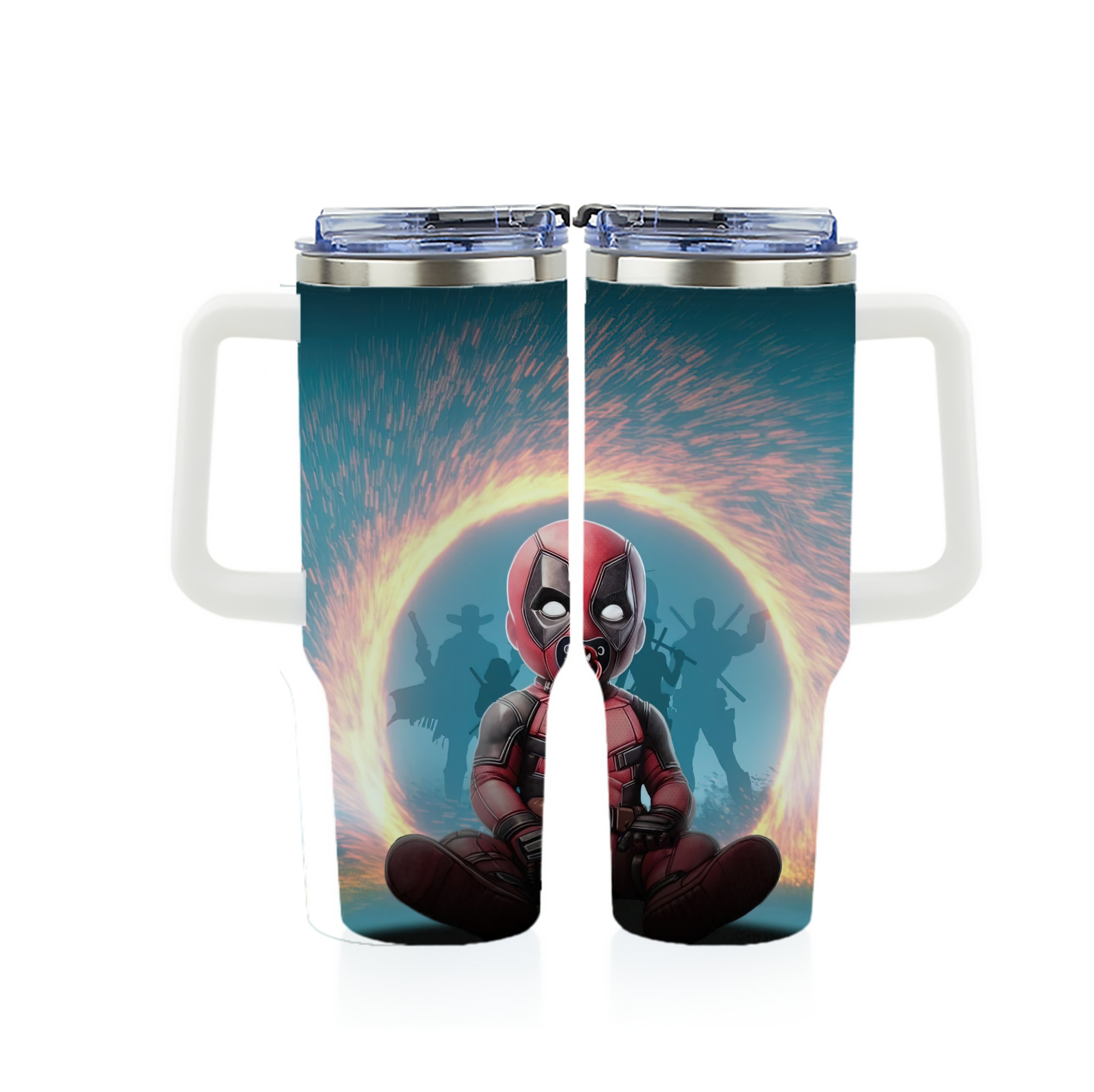 （画像用） Deadpool デッドプール 1200ｍLフルプリント車用タンブラー