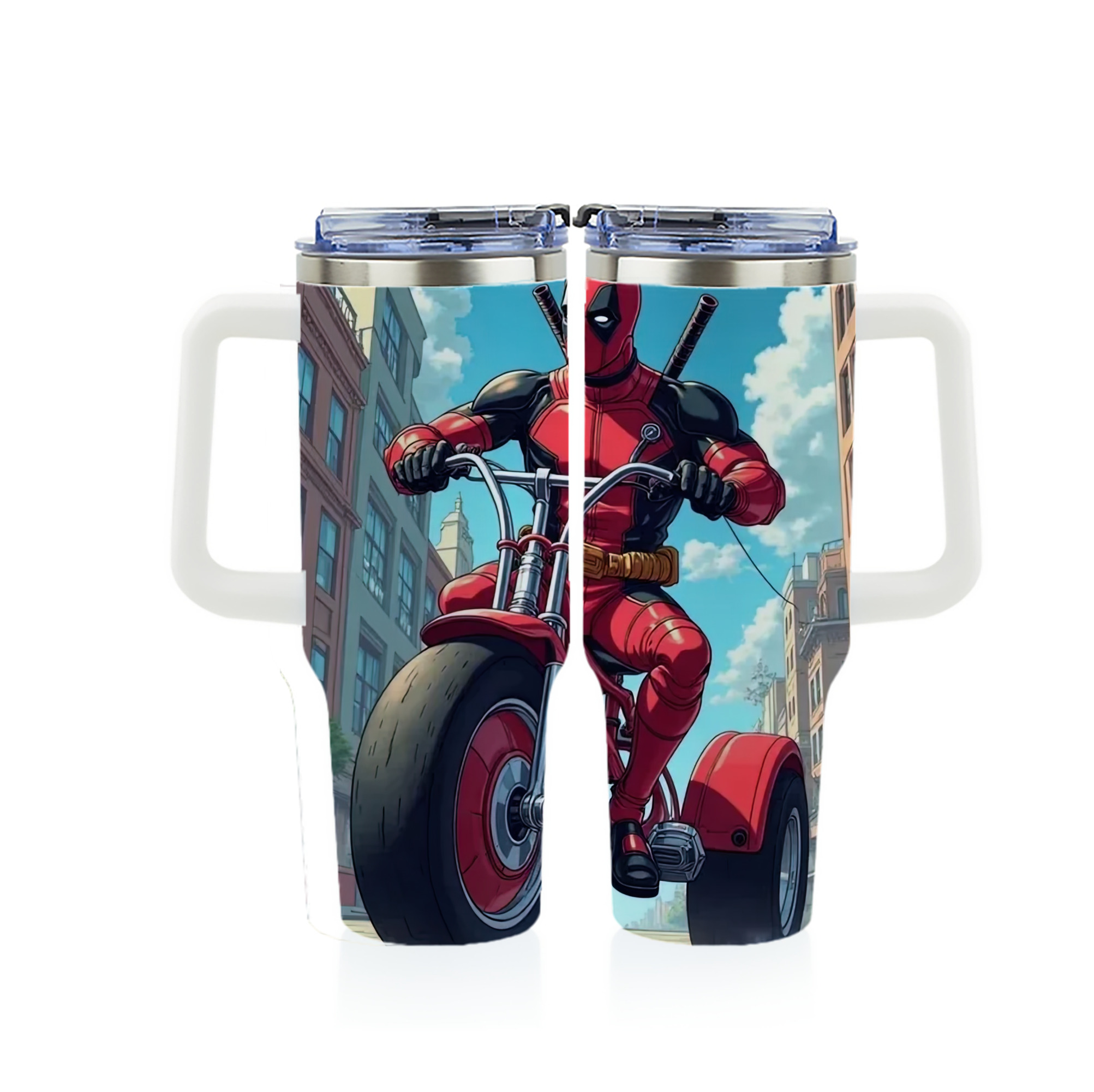 （画像用） Deadpool デッドプール 1200ｍLフルプリント車用タンブラー
