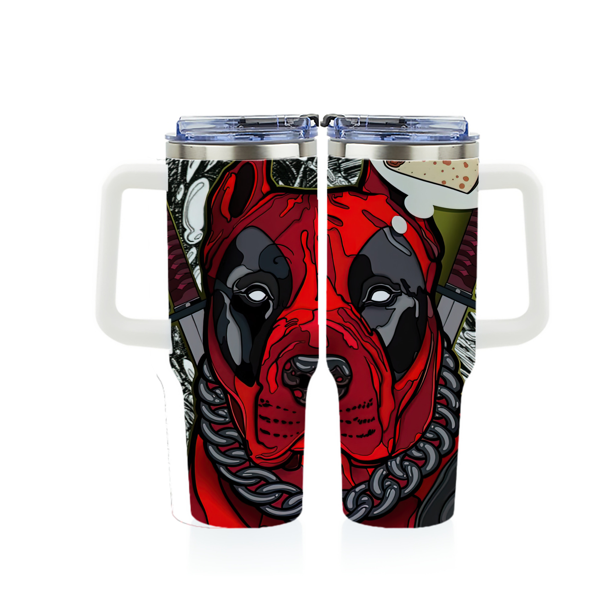 （画像用） Deadpool デッドプール 1200ｍLフルプリント車用タンブラー