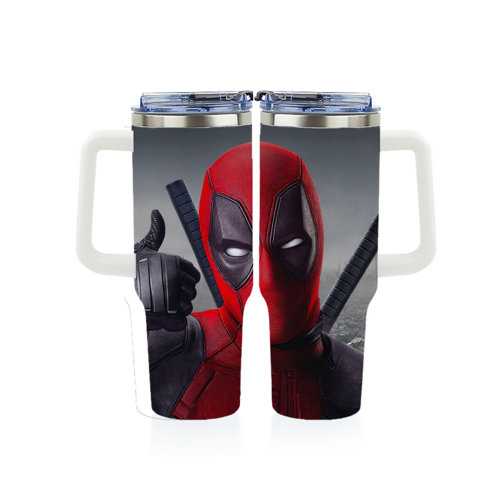 （画像用） Deadpool デッドプール 1200ｍLフルプリント車用タンブラー