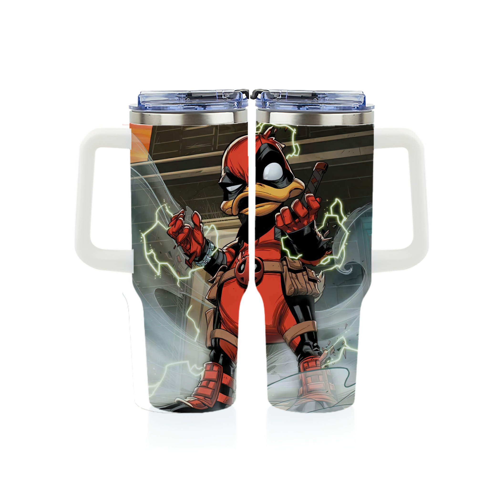（画像用） Deadpool デッドプール 1200ｍLフルプリント車用タンブラー