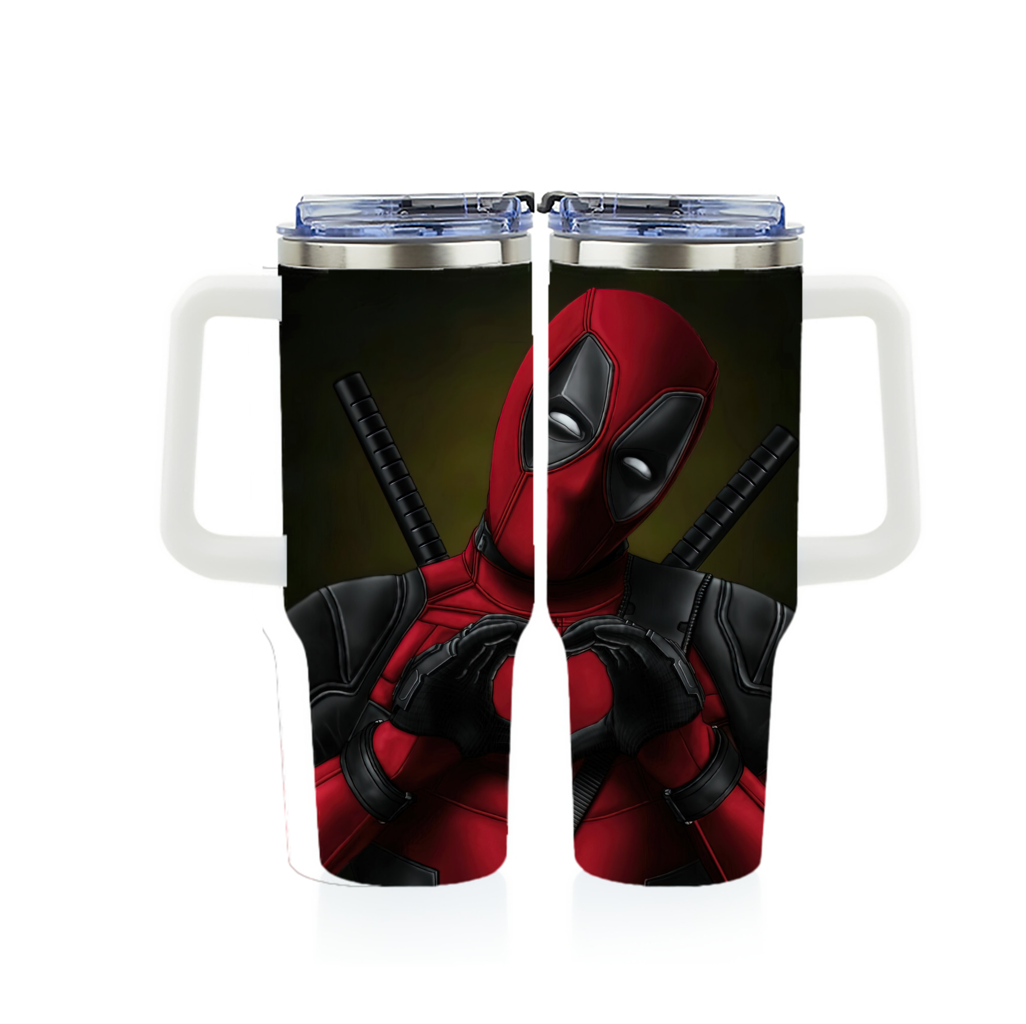 （画像用） Deadpool デッドプール 1200ｍLフルプリント車用タンブラー