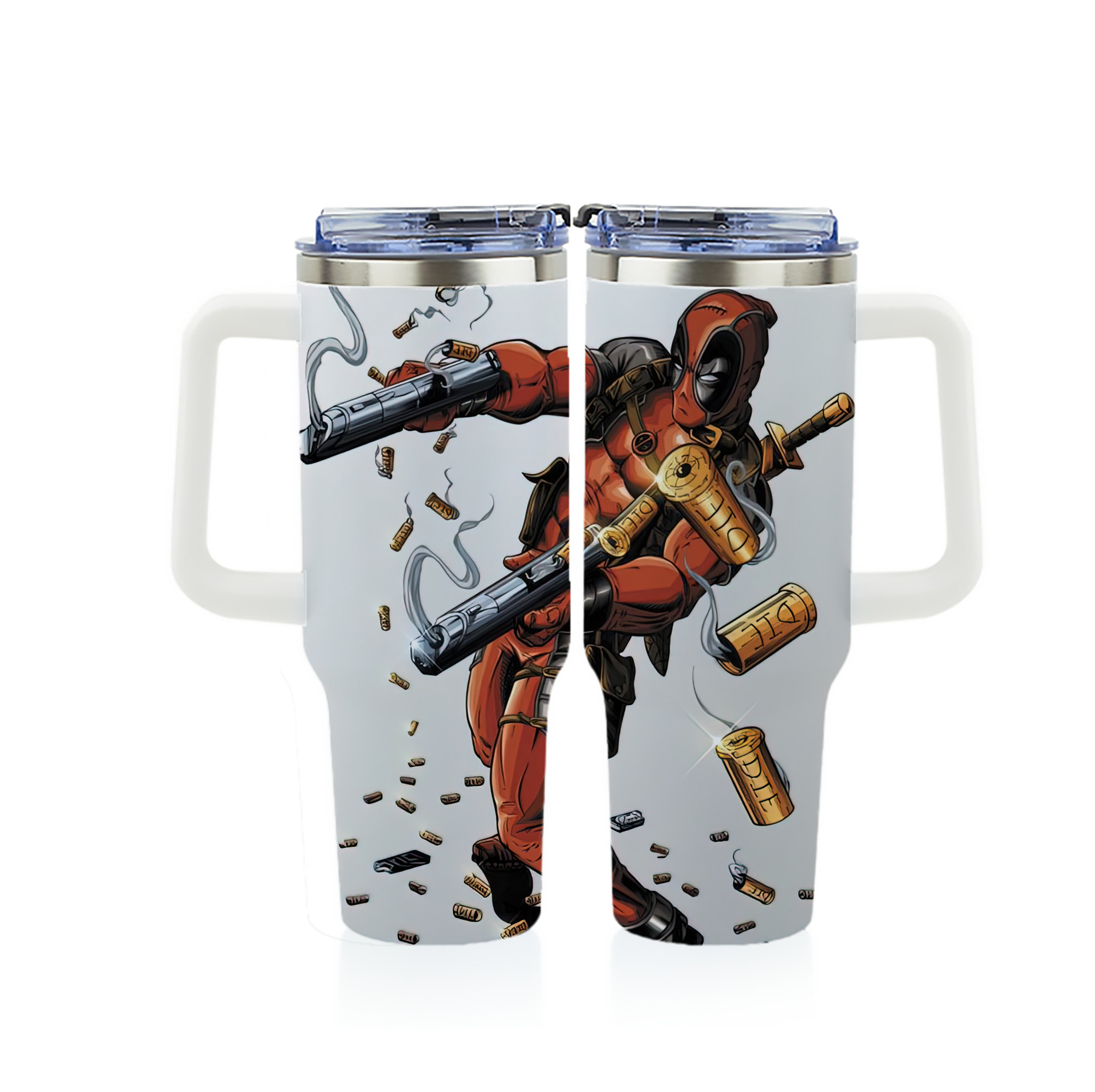 （画像用） Deadpool デッドプール 1200ｍLフルプリント車用タンブラー