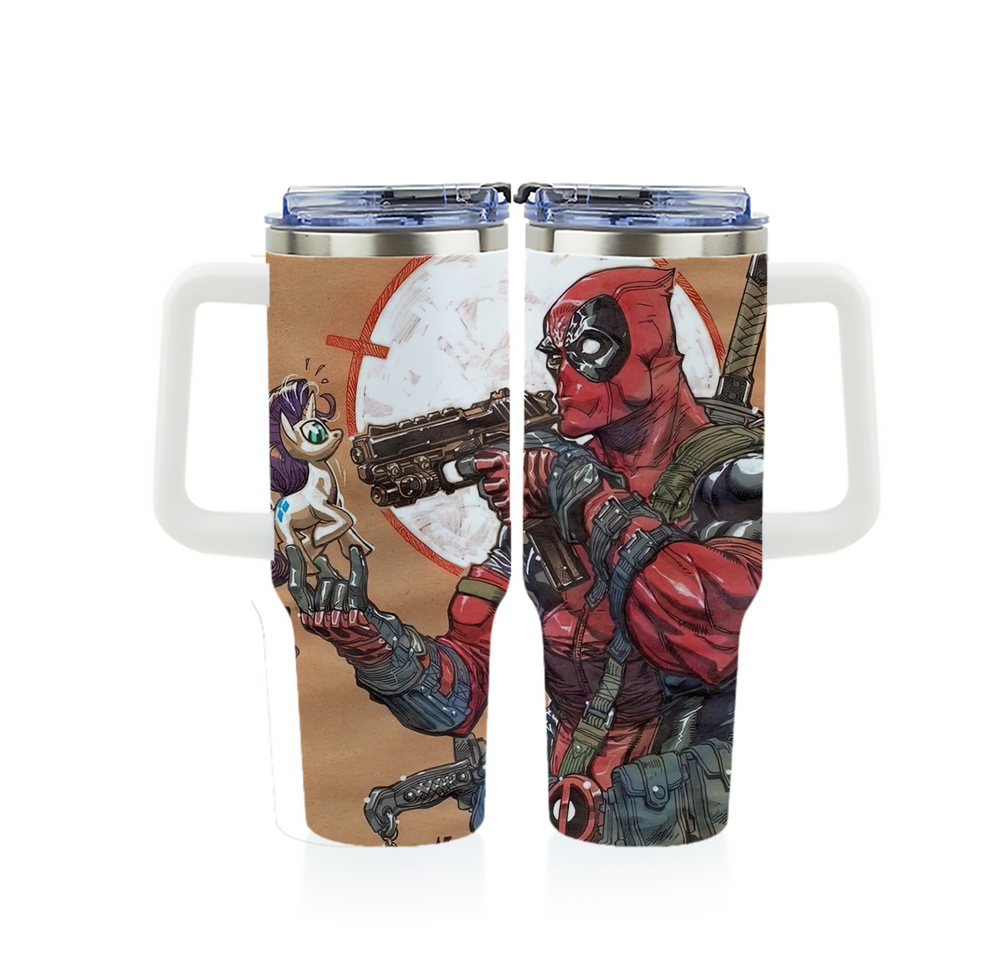 （画像用） Deadpool デッドプール 1200ｍLフルプリント車用タンブラー