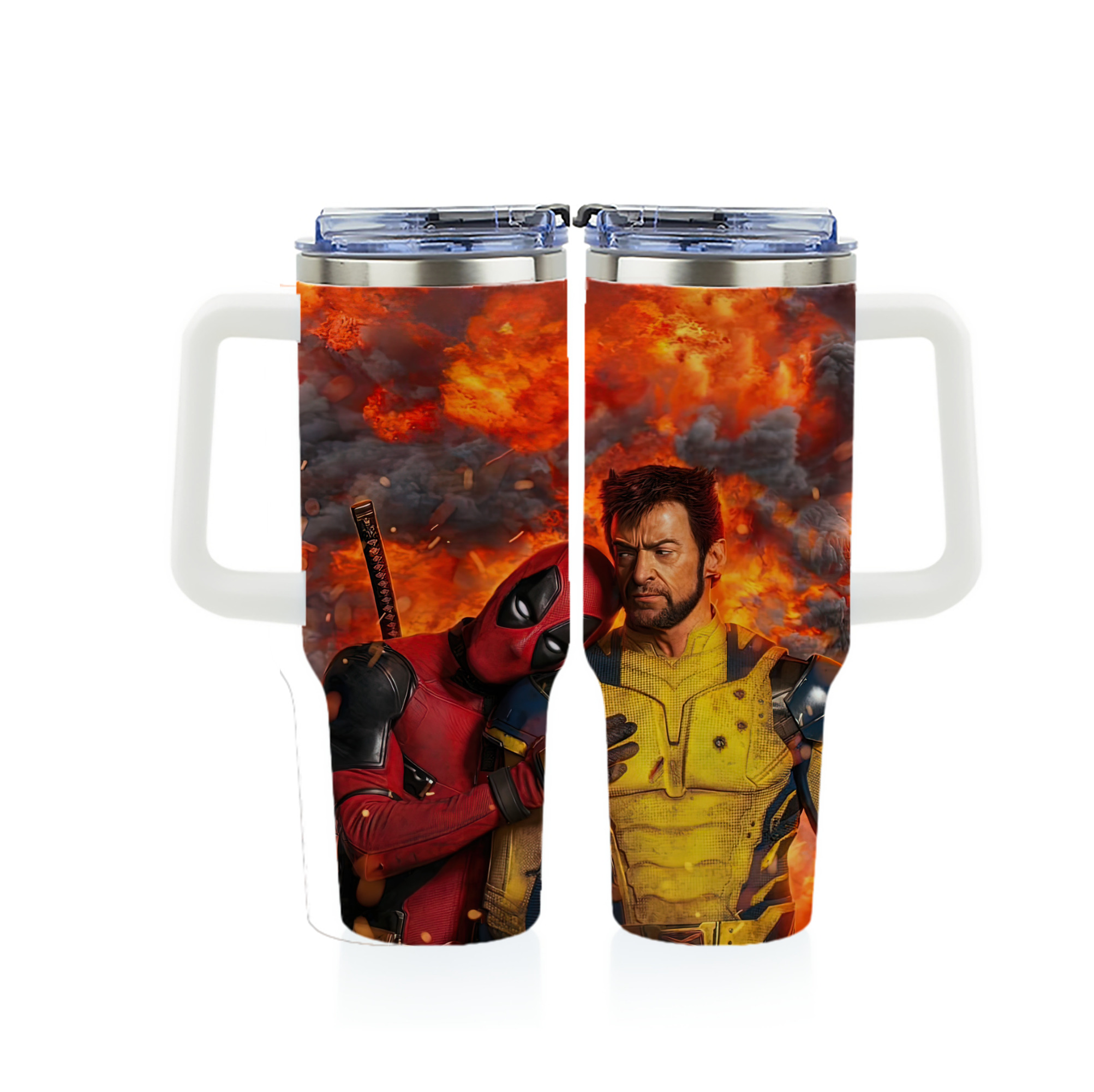 （画像用） Deadpool デッドプール 1200ｍLフルプリント車用タンブラー