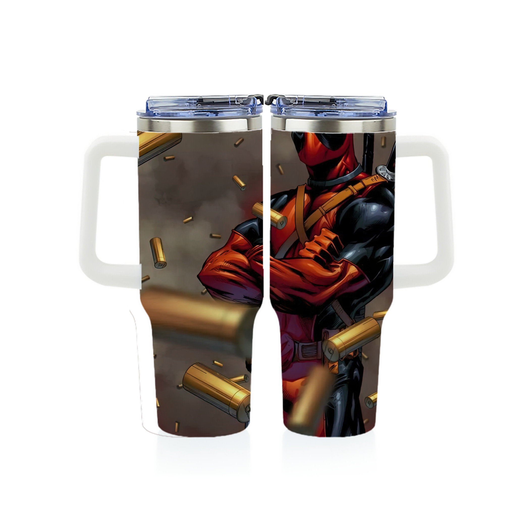 （画像用） Deadpool デッドプール 1200ｍLフルプリント車用タンブラー