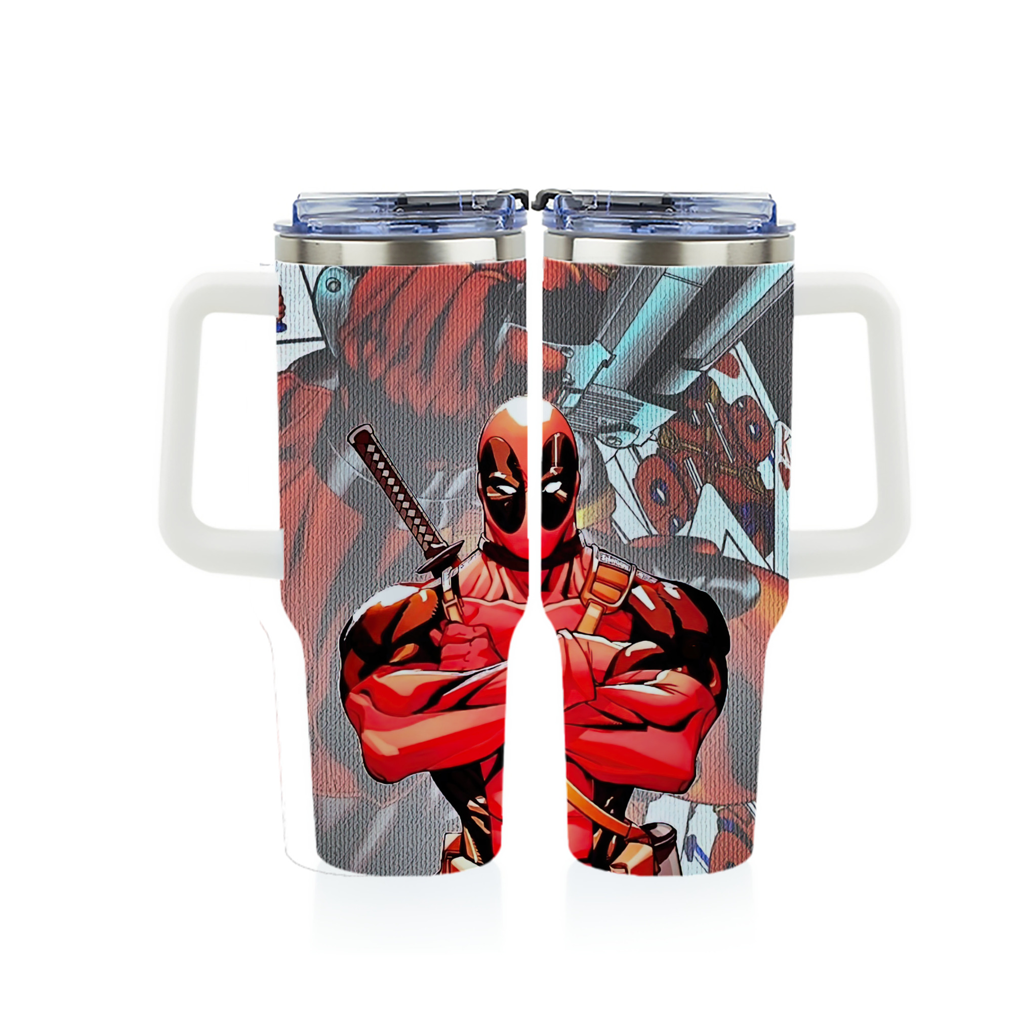 （画像用） Deadpool デッドプール 1200ｍLフルプリント車用タンブラー