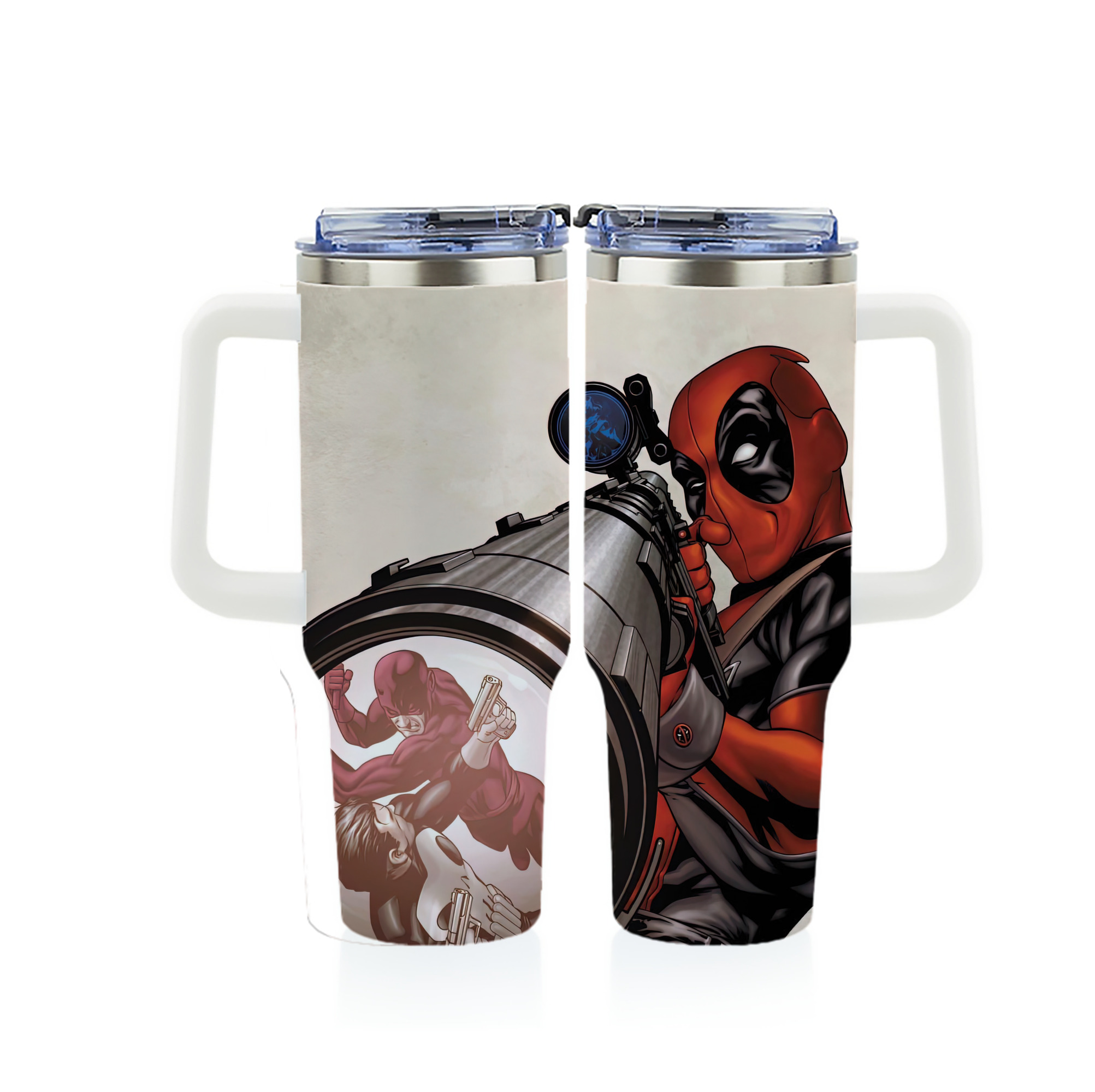 （画像用） Deadpool デッドプール 1200ｍLフルプリント車用タンブラー