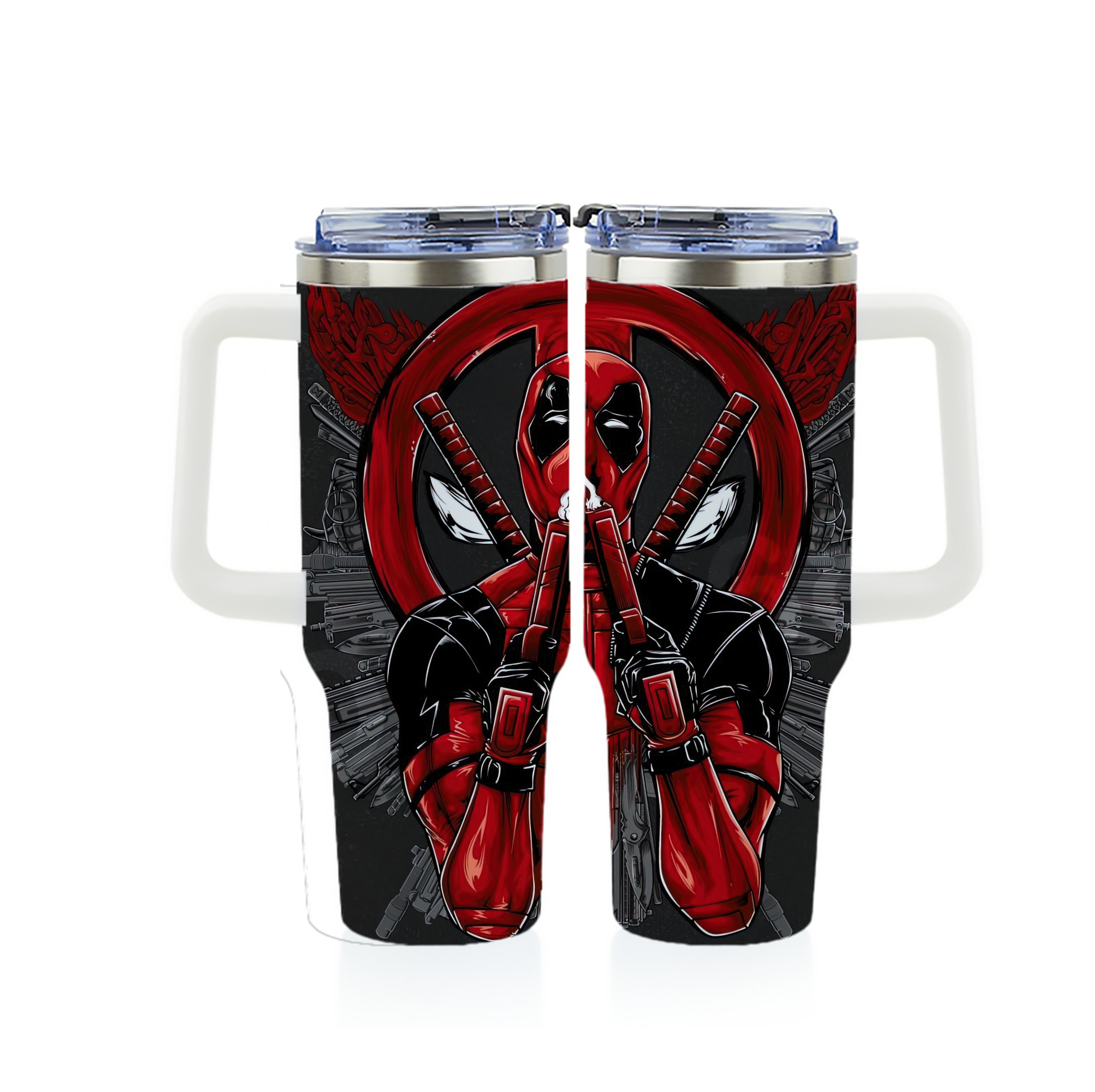 （画像用） Deadpool デッドプール 1200ｍLフルプリント車用タンブラー