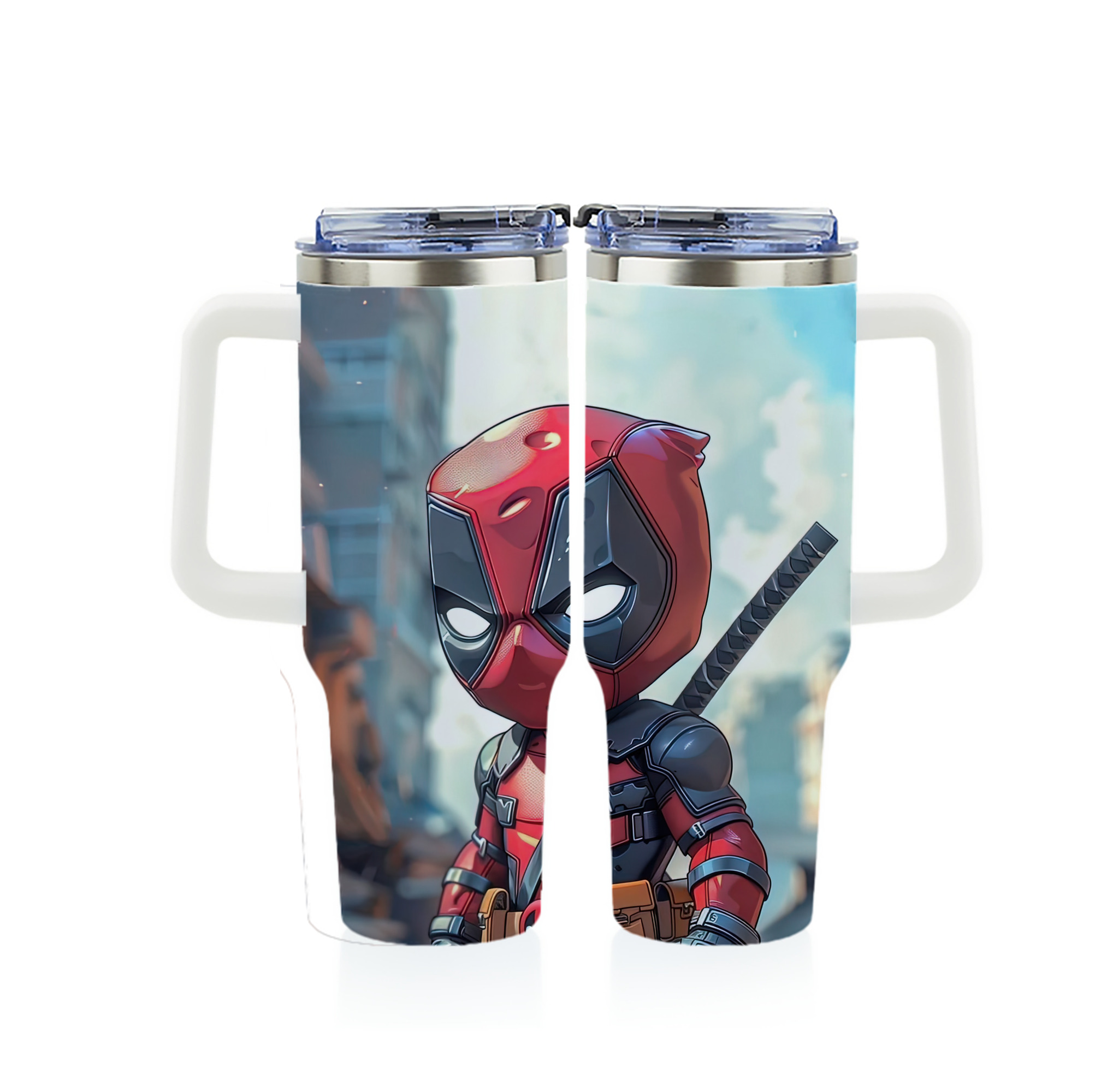 （画像用） Deadpool デッドプール 1200ｍLフルプリント車用タンブラー
