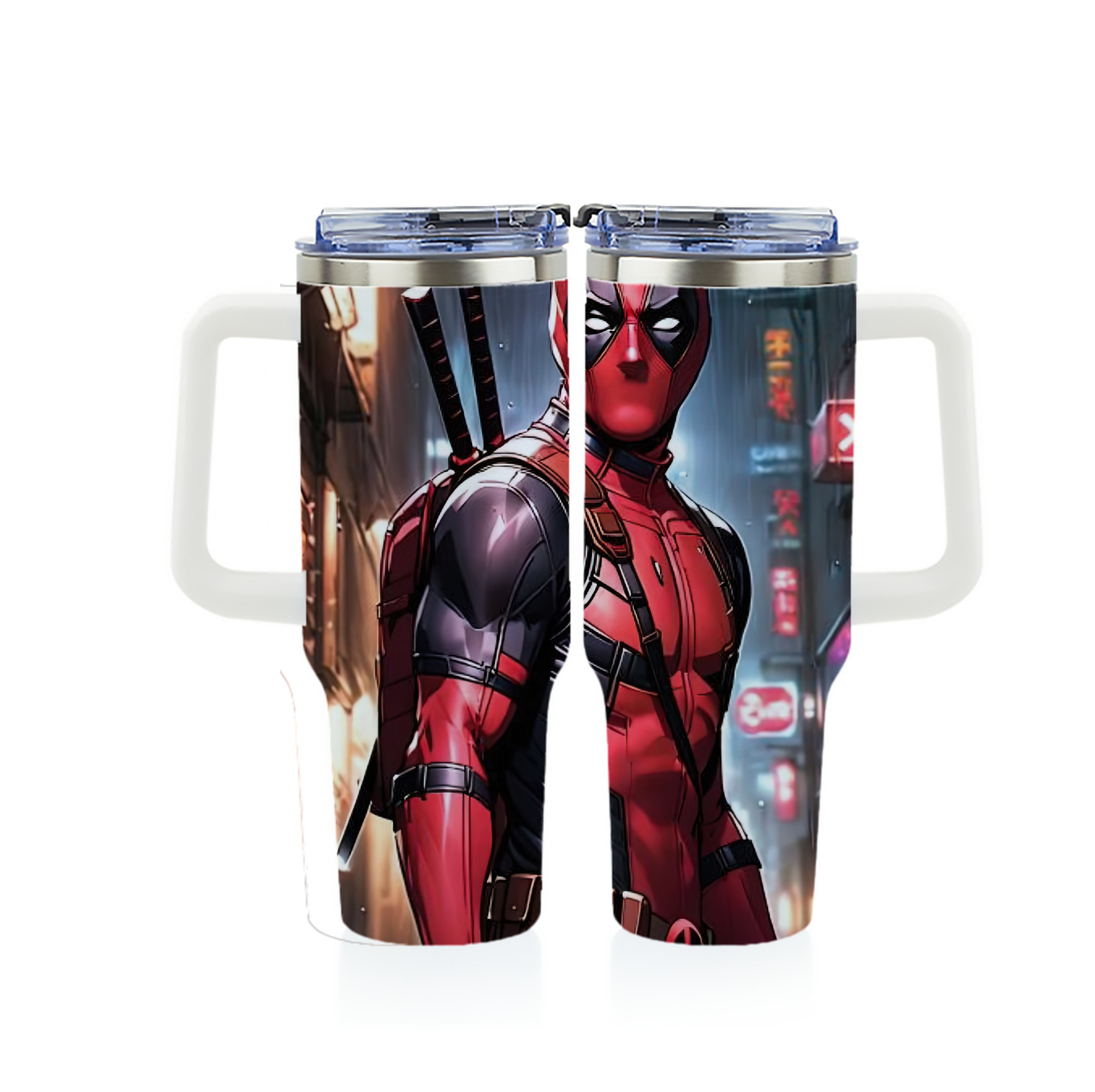 （画像用） Deadpool デッドプール 1200ｍLフルプリント車用タンブラー