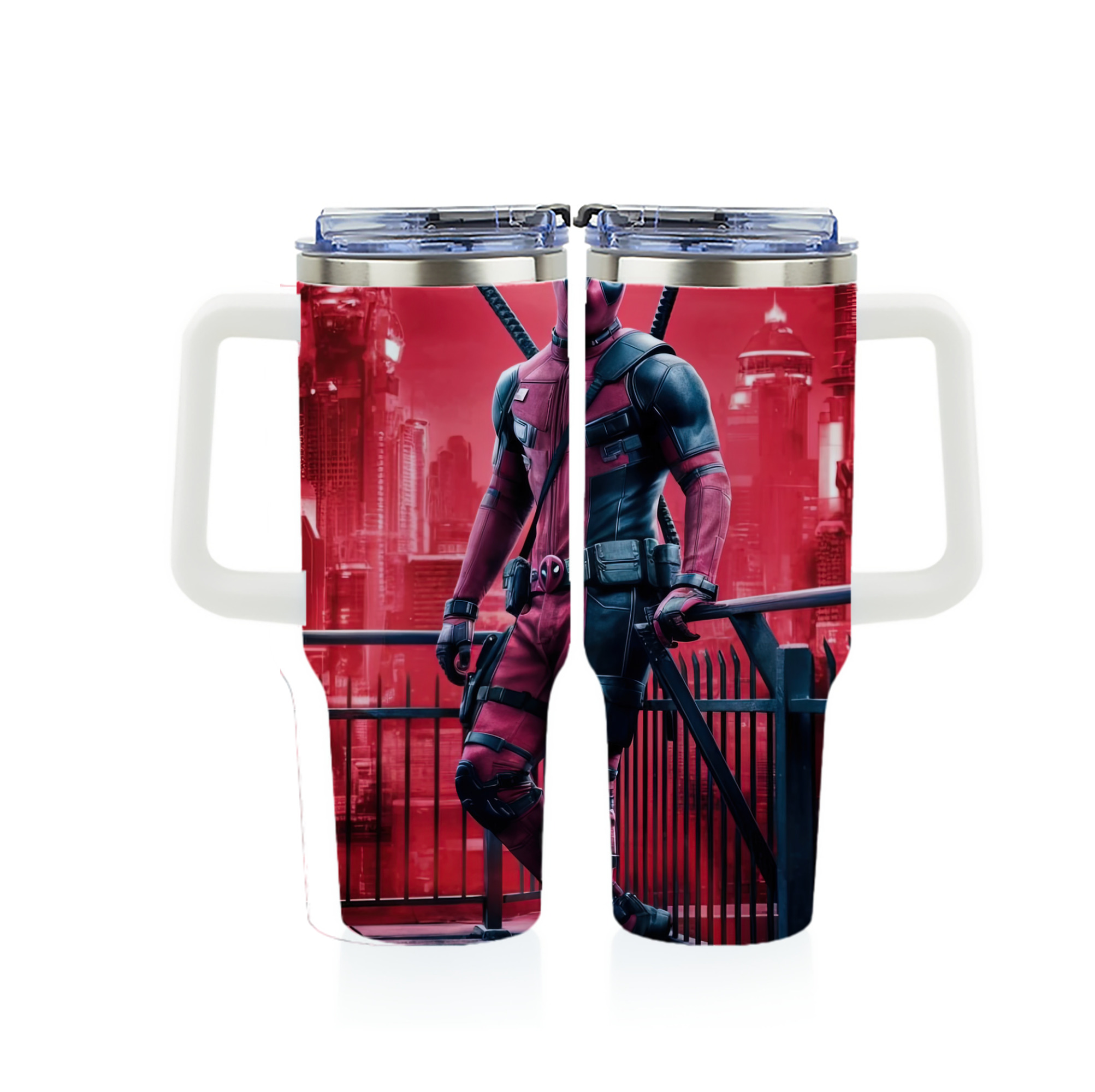 （画像用） Deadpool デッドプール 1200ｍLフルプリント車用タンブラー