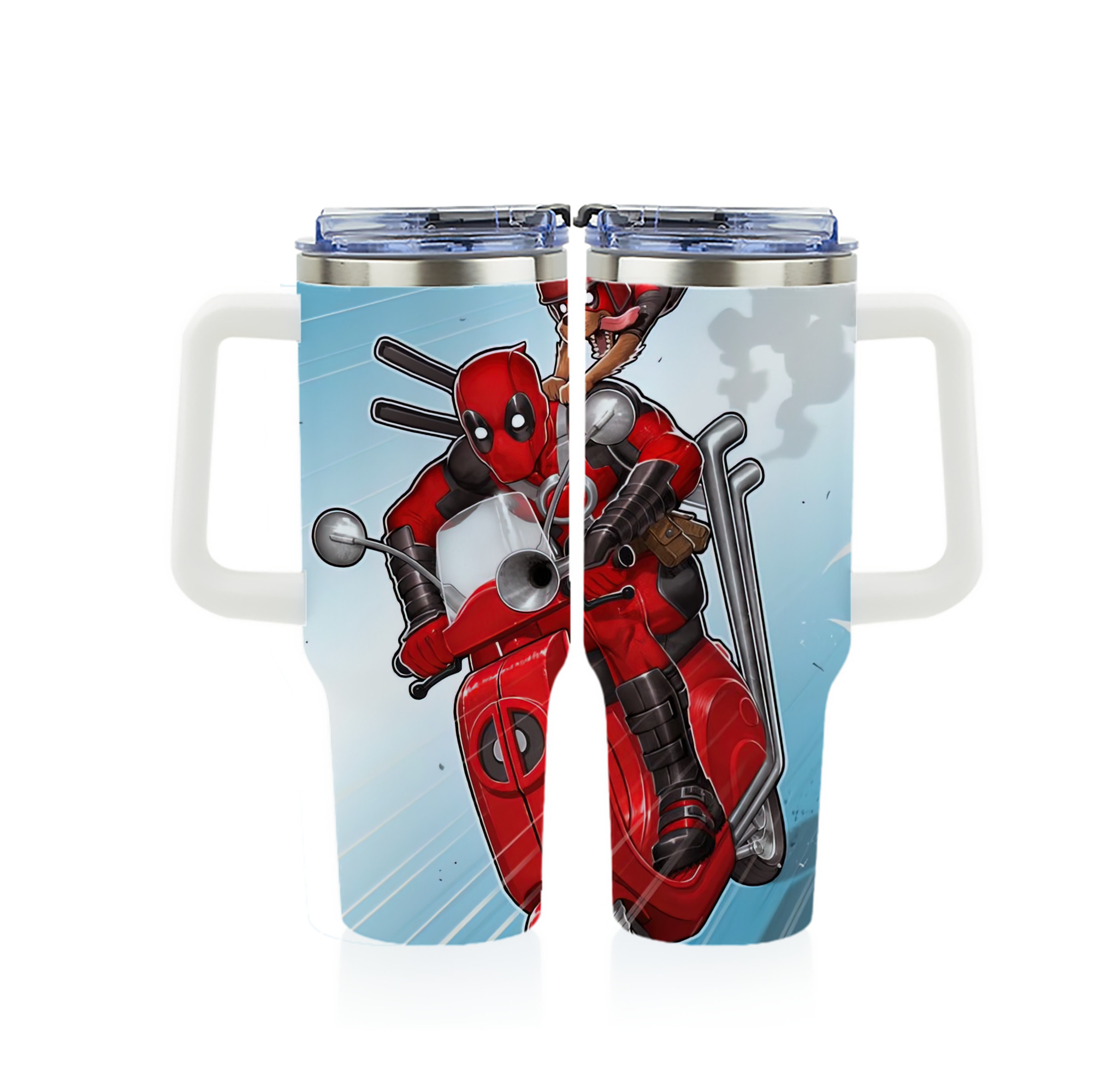 （画像用） Deadpool デッドプール 1200ｍLフルプリント車用タンブラー