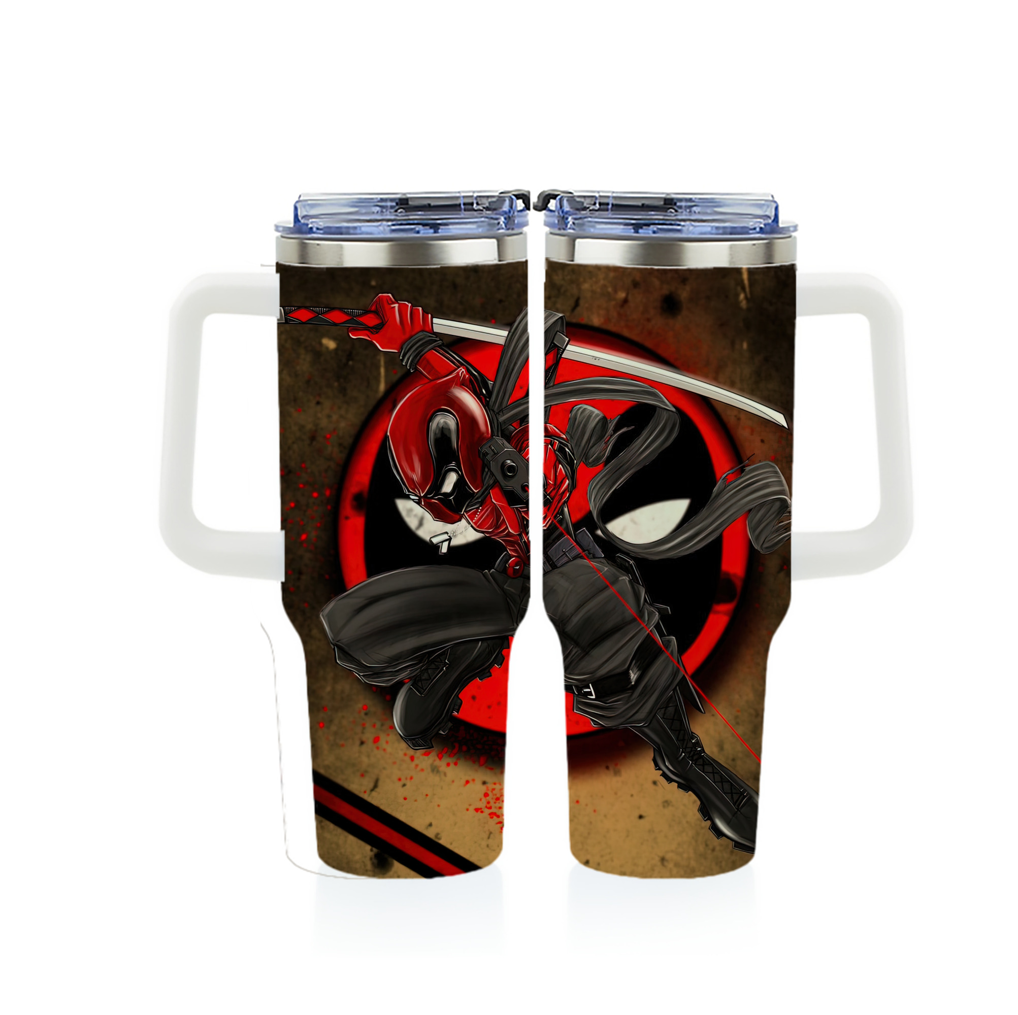 （画像用） Deadpool デッドプール 1200ｍLフルプリント車用タンブラー
