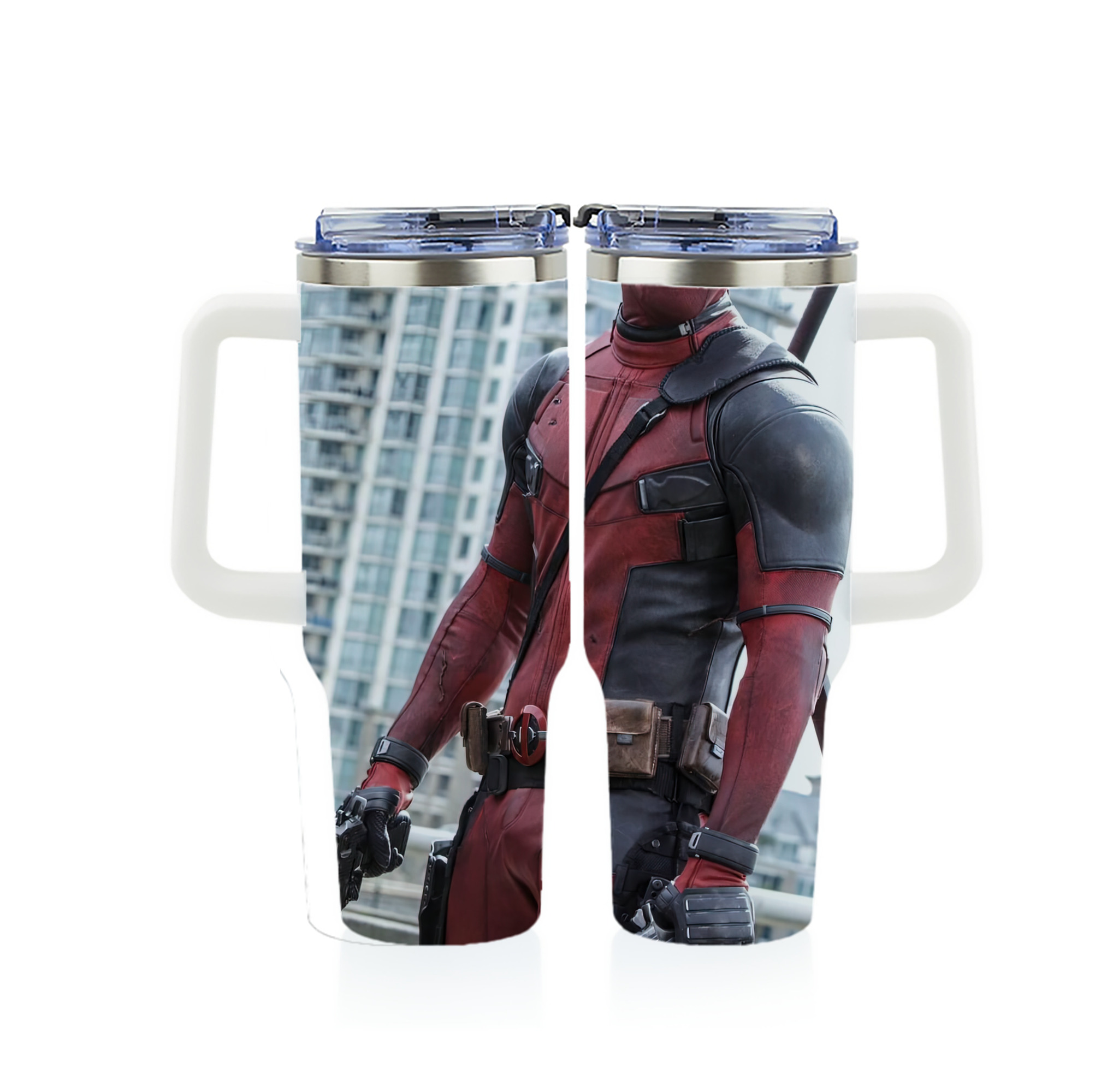 （画像用） Deadpool デッドプール 1200ｍLフルプリント車用タンブラー