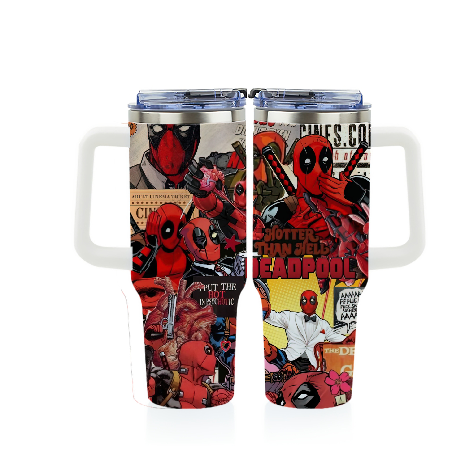 （画像用） Deadpool デッドプール 1200ｍLフルプリント車用タンブラー